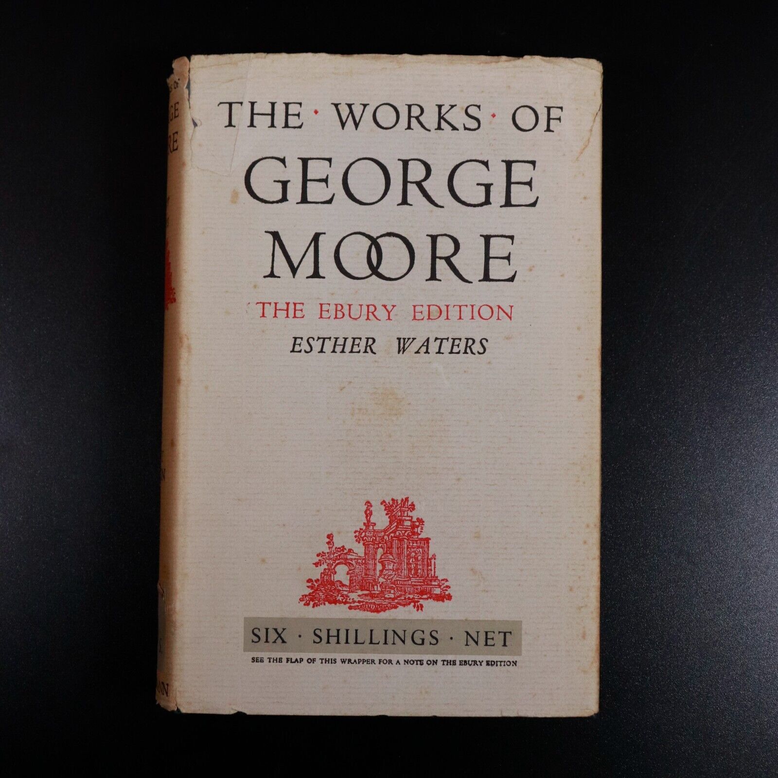 1937 Works Of George Moore: Esther Waters Antique Fiction Book The Ebury Edition