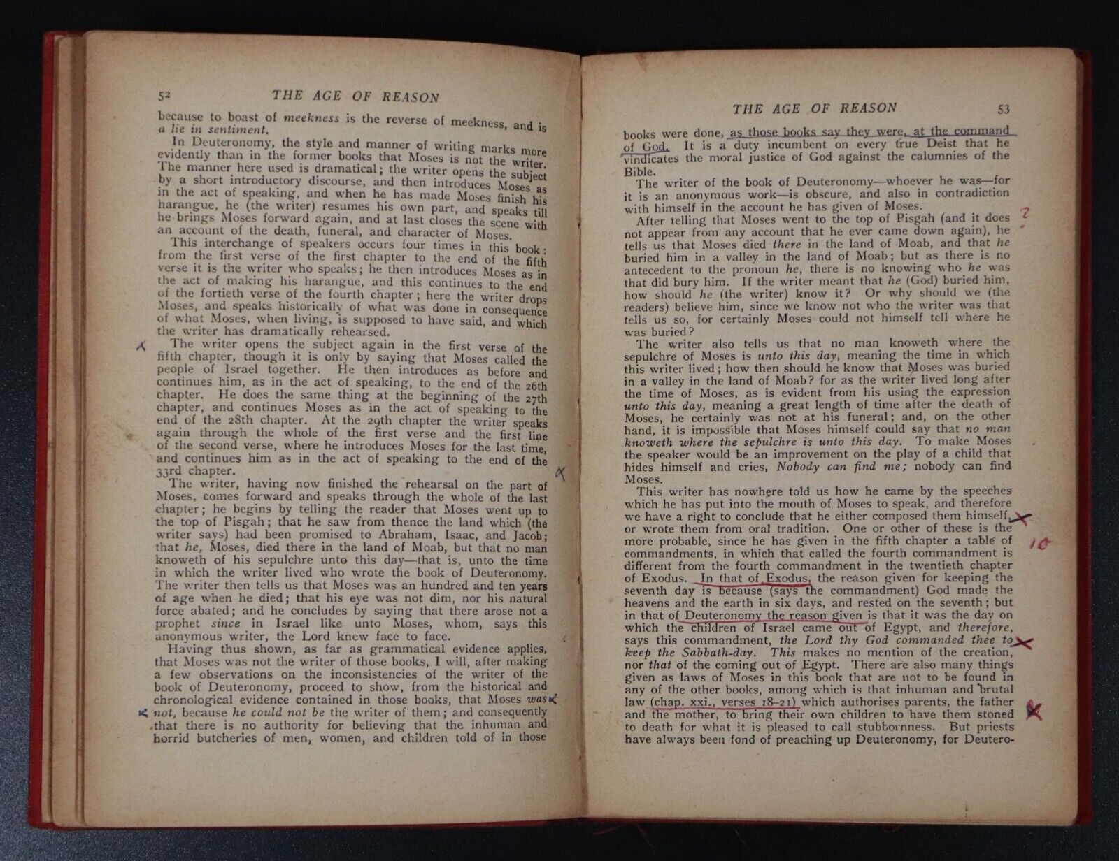 1912 The Age Of Reason by Thomas Paine Antique Rationalist Press Assoc. Book