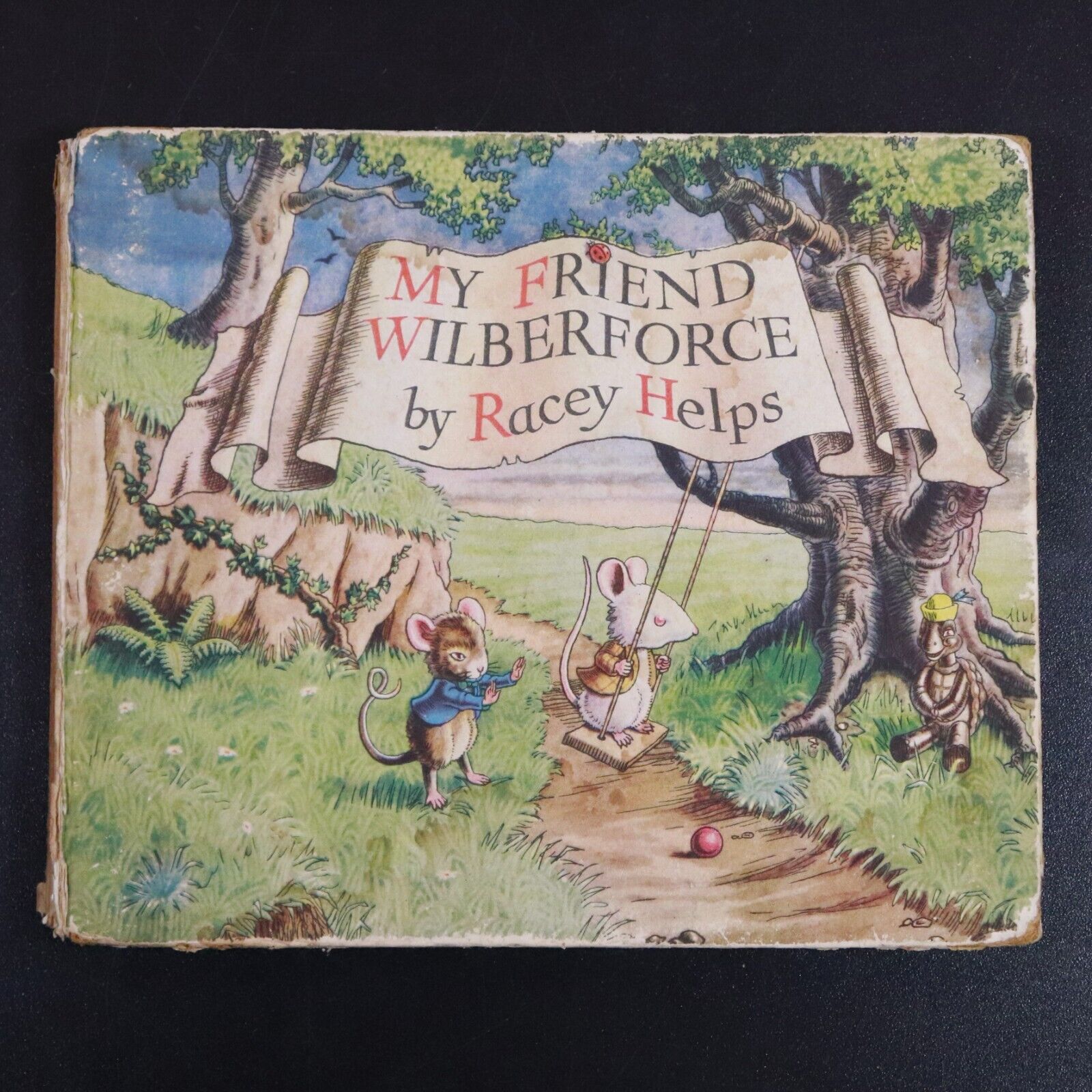 1947 My Friend Wilberforce by Racey Helps Antique Childrens Book Illustrated