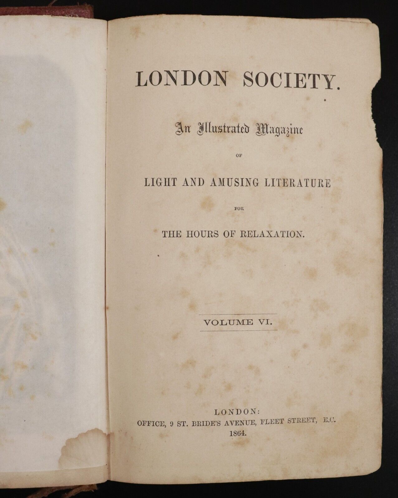 1862 & 1864 London Society Illustrated Magazine Antique Literature Books