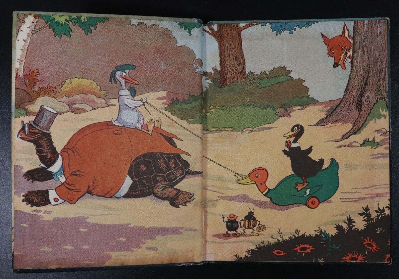 1928 The Dinky Ducklings by Lang Campbell Antique Childrens Book Illustrated - 0