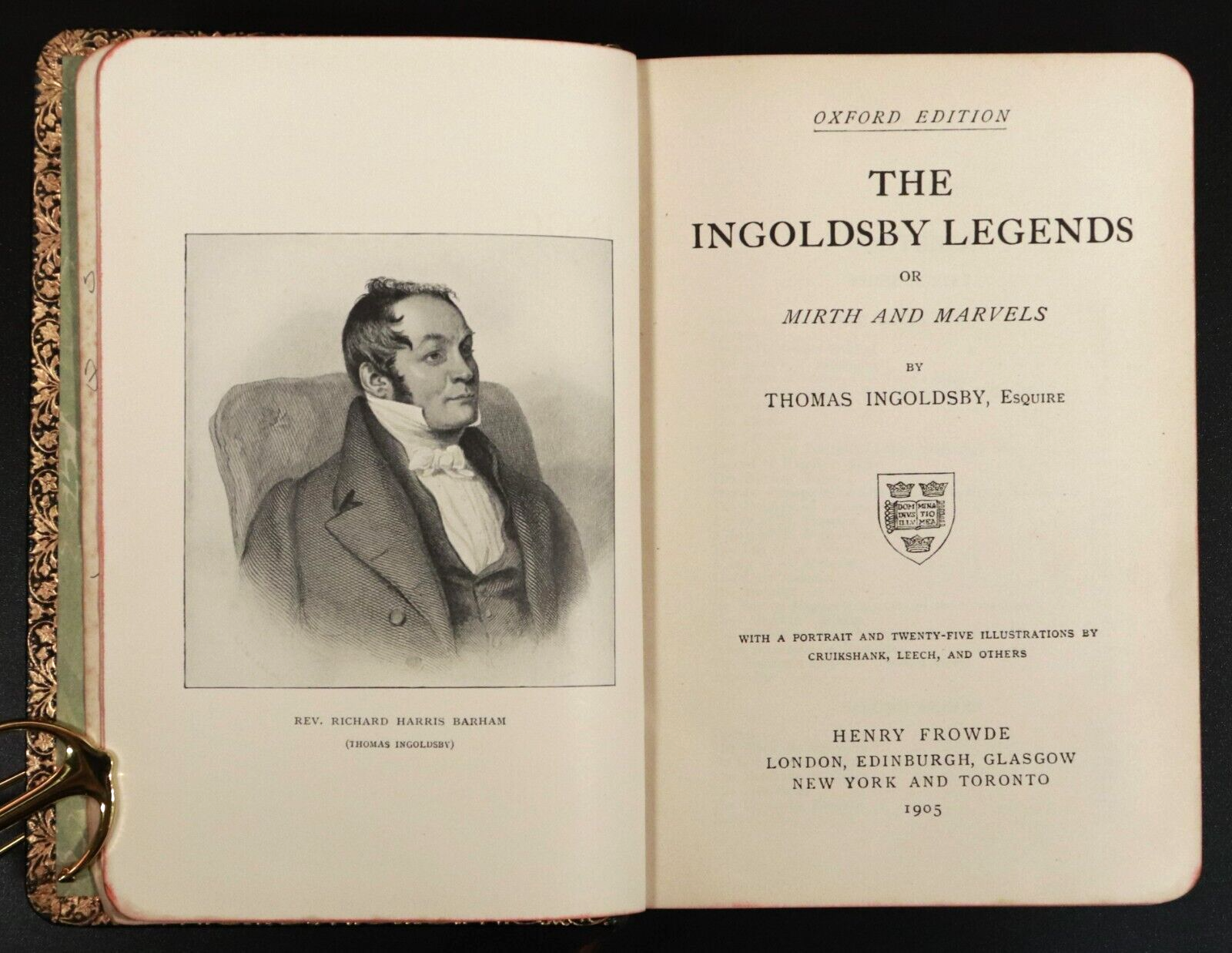 1905 The Ingoldsby Legends or Mirth & Marvels Antique British Literature Book