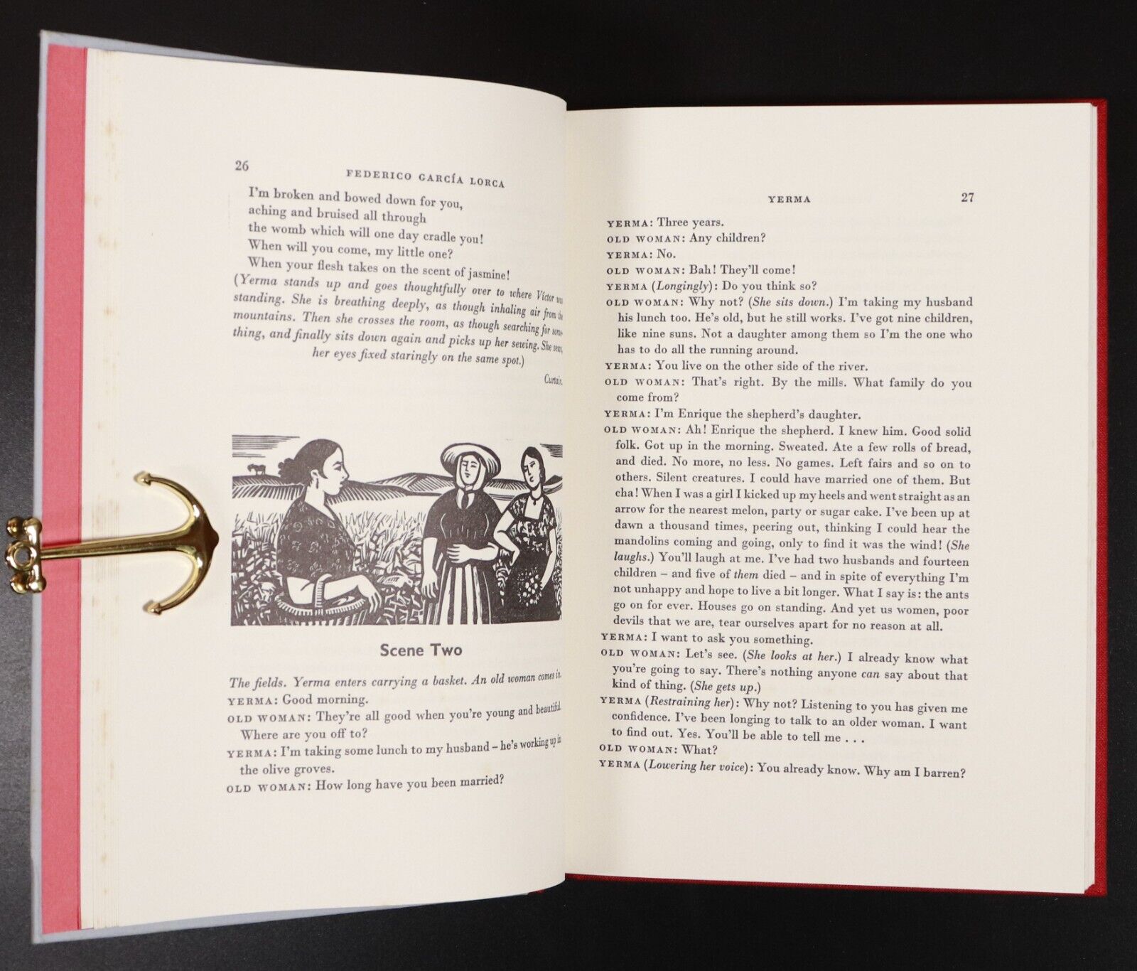 1977 Three Tragedies by Frederico Garcia Lorca Folio Society Literature Book