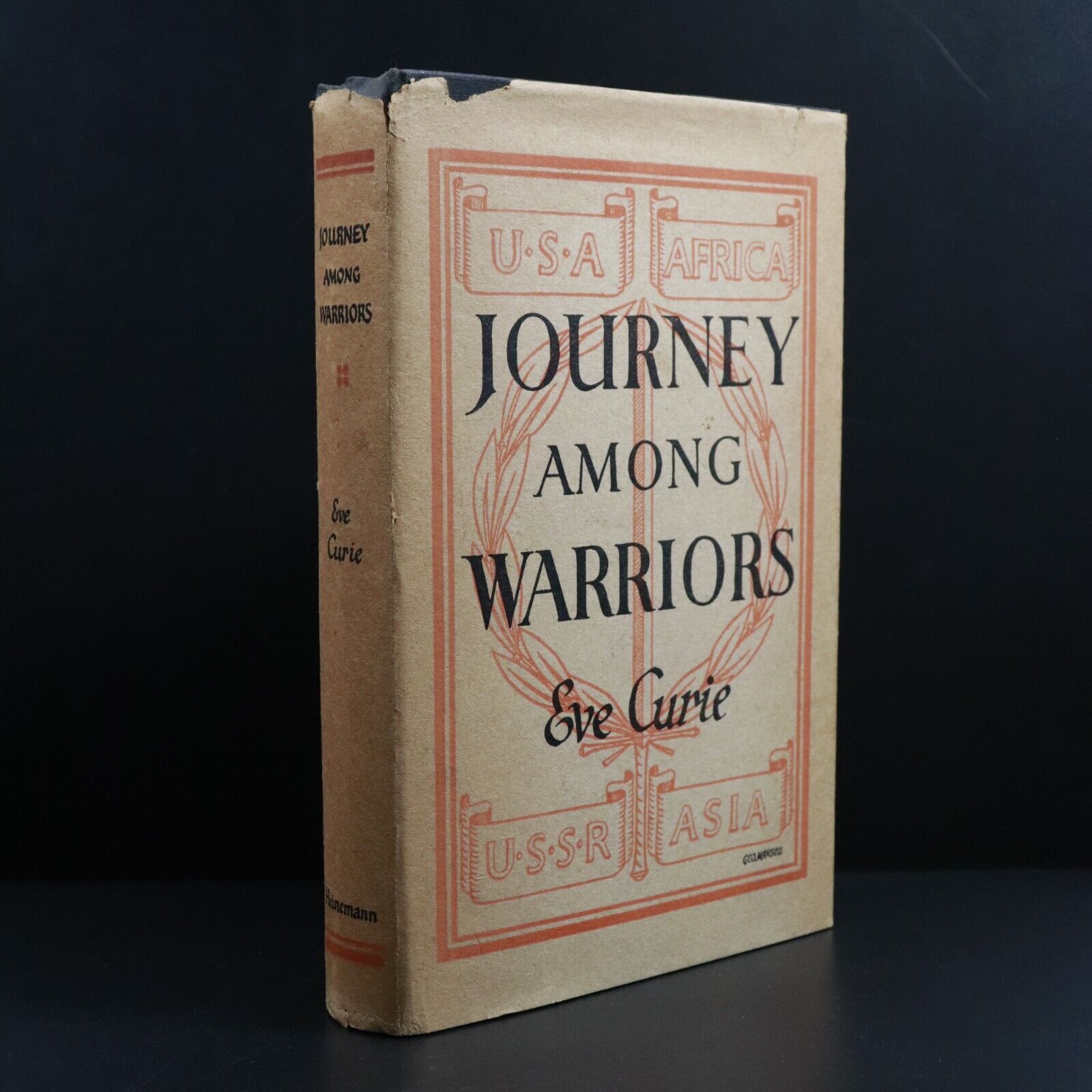 1944 Journey Among Warriors by Eve Curie Antique WW2 Military History Book