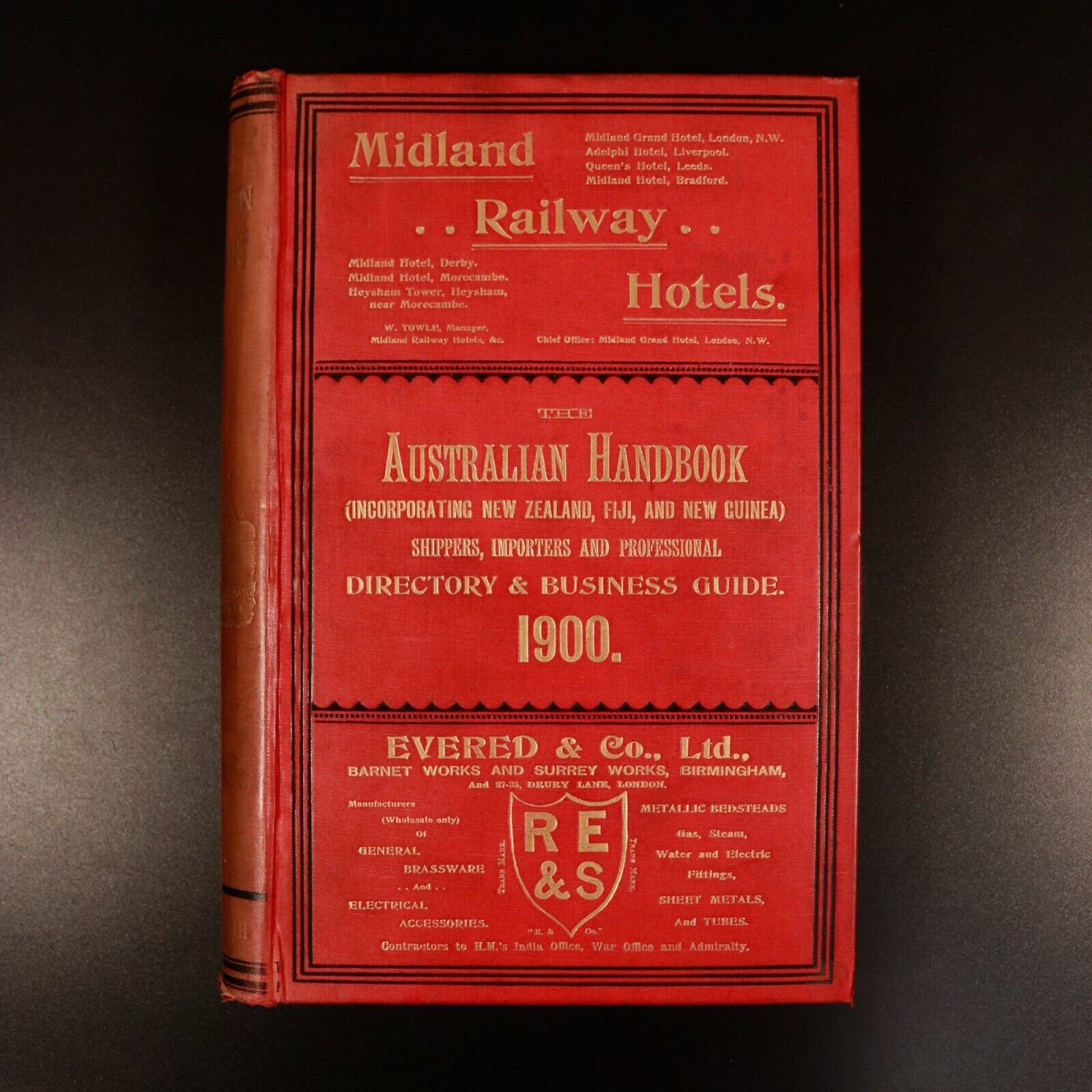 1900 Australian Handbook Directory Business Guide Antiquarian Reference Book - 0