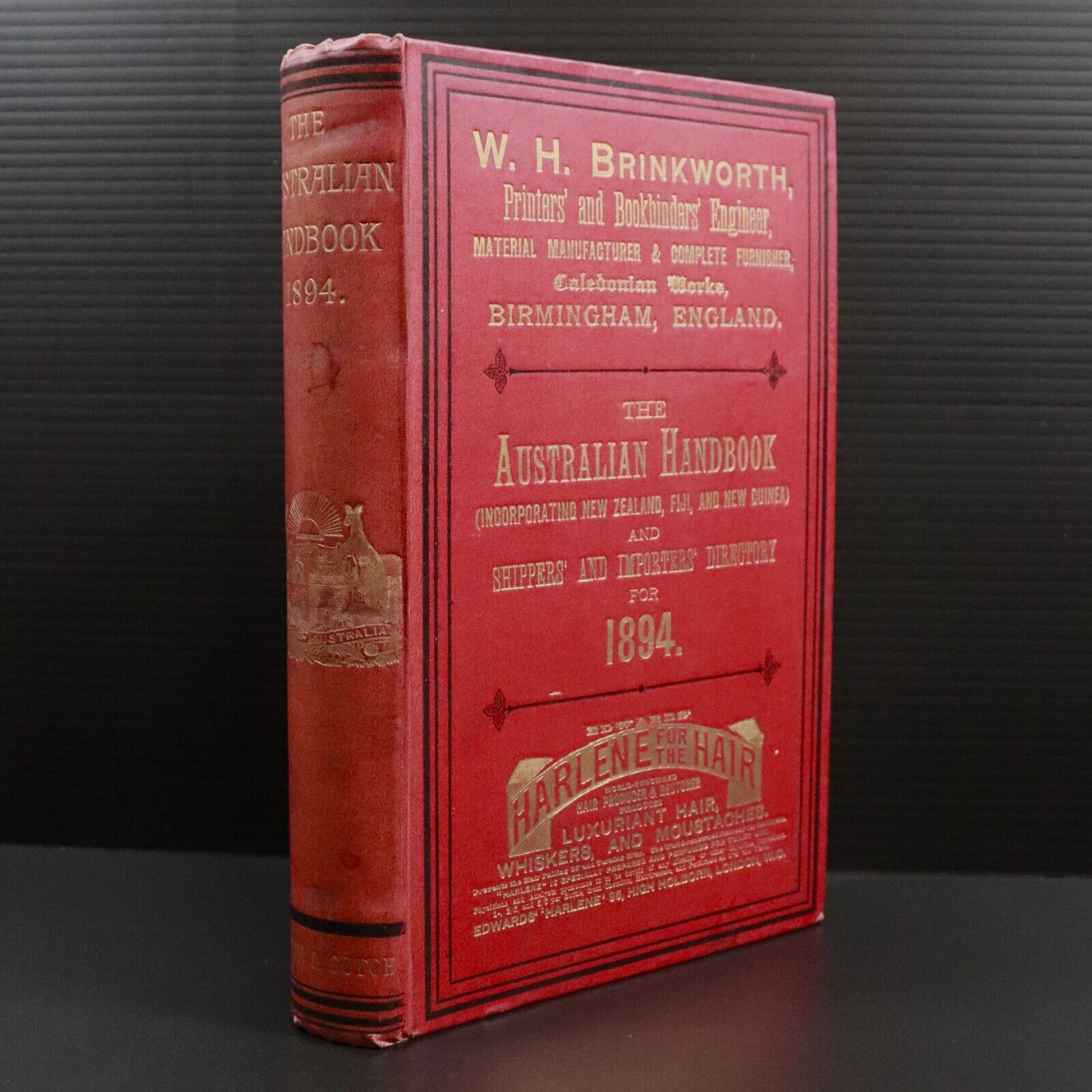 1894 Australian Handbook Directory Business Guide Antiquarian Reference Book