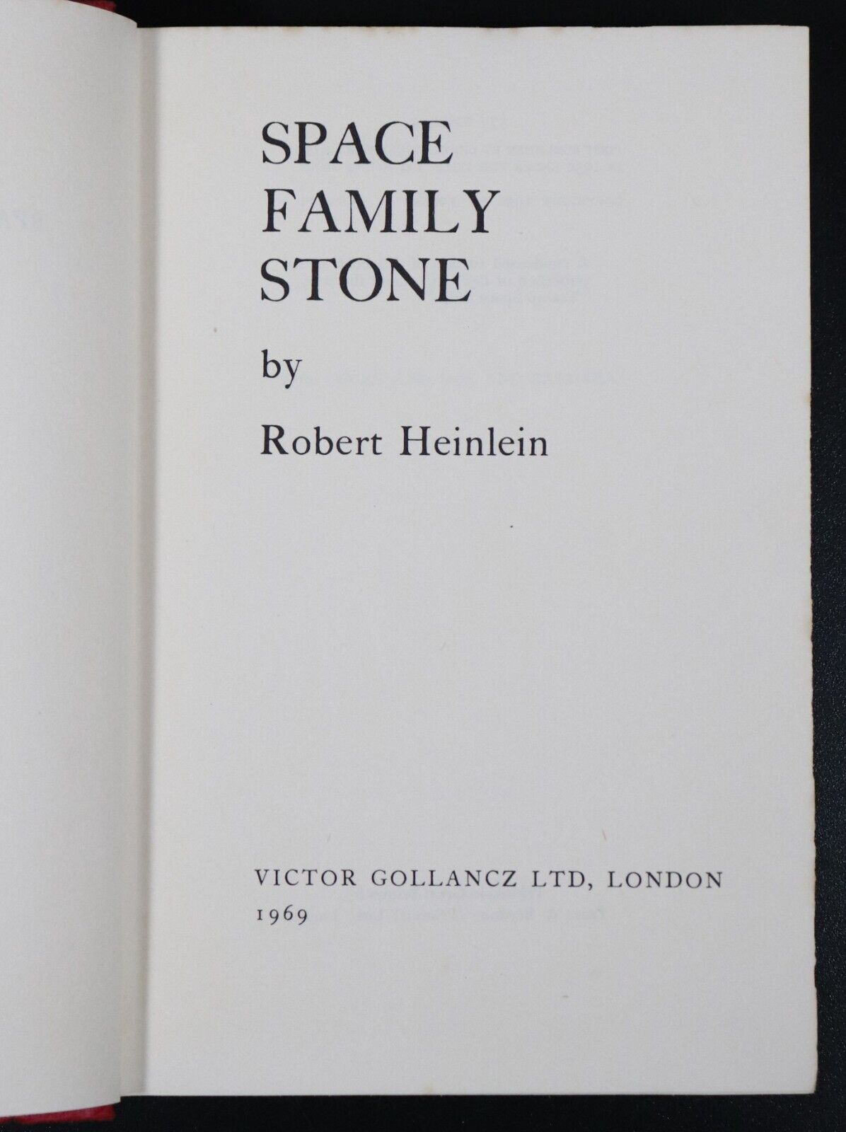 1969 Space Family Stone by RA Heinlein Vintage Science Fiction Book 1st UK Ed