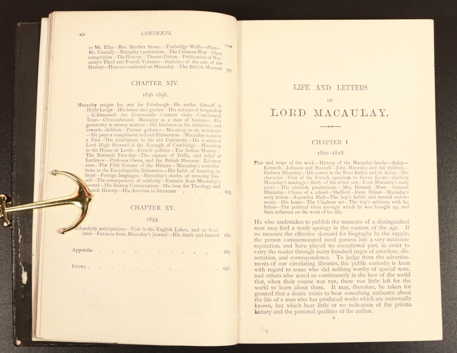 1893 The Life & Letters Of Lord Macaulay Antique British History Book