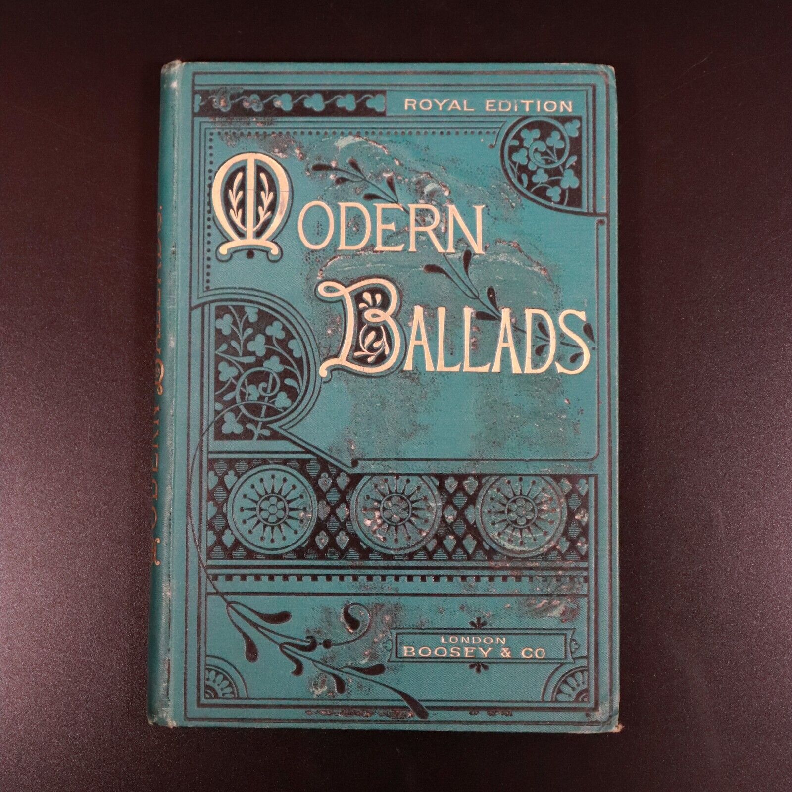 c1885 Modern Ballads by Eminent Composers Antique Classical Music Reference Book