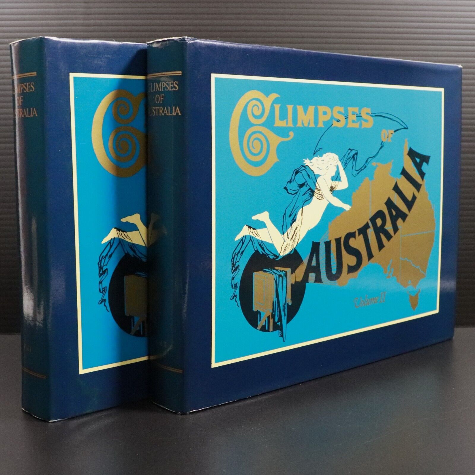 1987 2vol Glimpses Of Australia 1897 Reprint Photographic Gems History Book