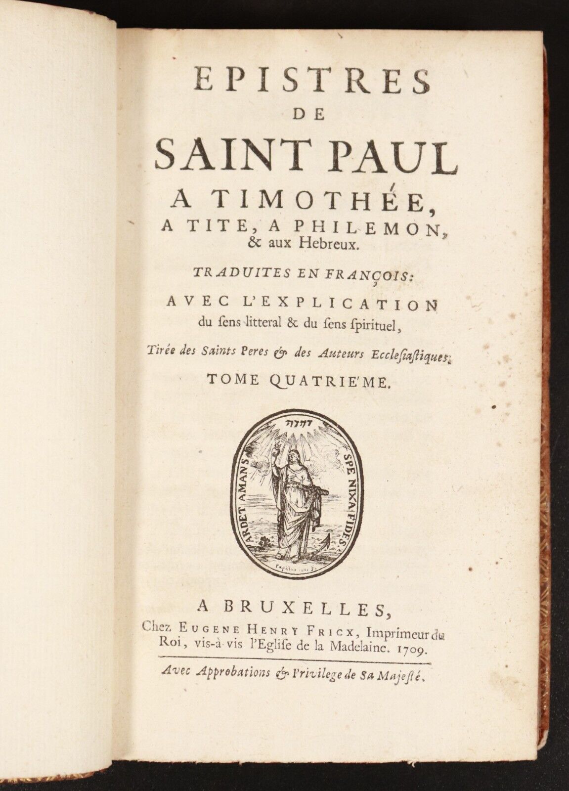 1709 3vol Epistres De Saint Paul Antiquarian French Theology Books Corinthiens