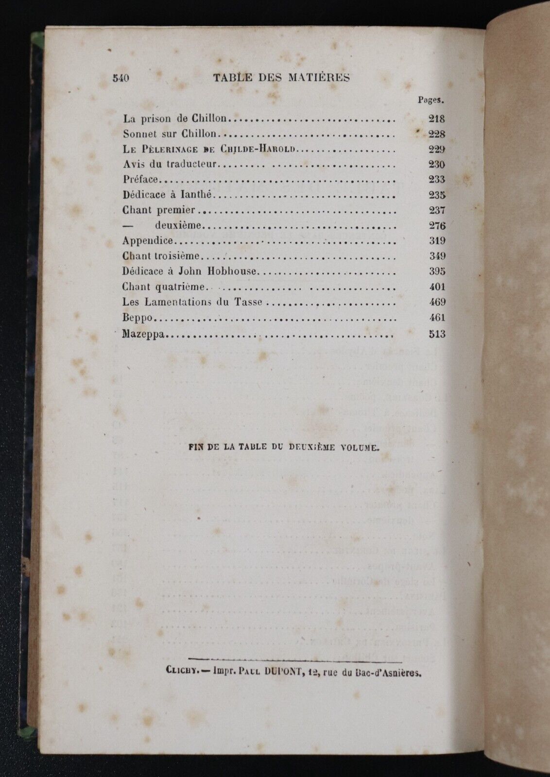 1877 2vol Oeuvres Completes De Lord Byron Antiquarian French Books Fine Binding