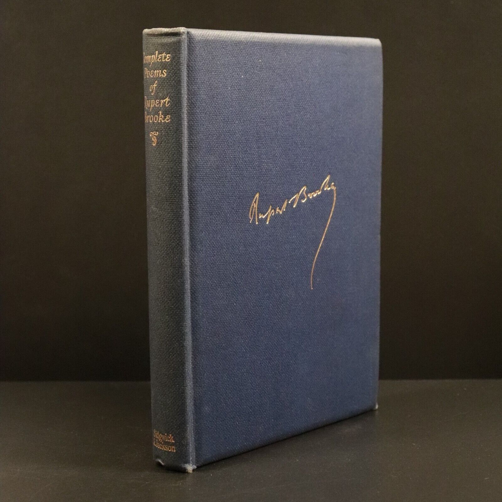 1933 The Complete Poems Of Rupert Brooke Antique British Poetry Book