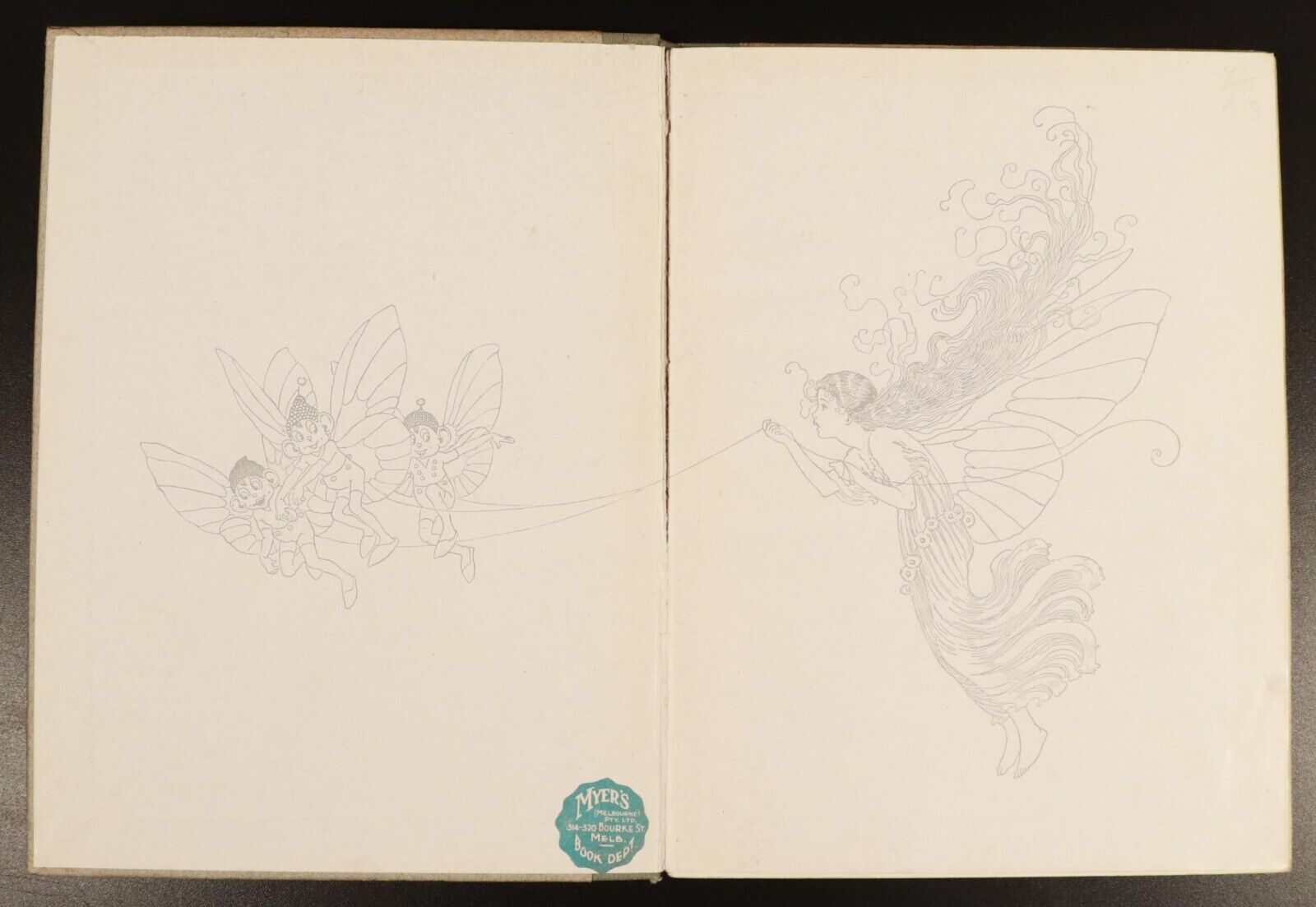 1919 Elves & Fairies Of Ida Rentoul Outhwaite Antique Australian Childrens Book