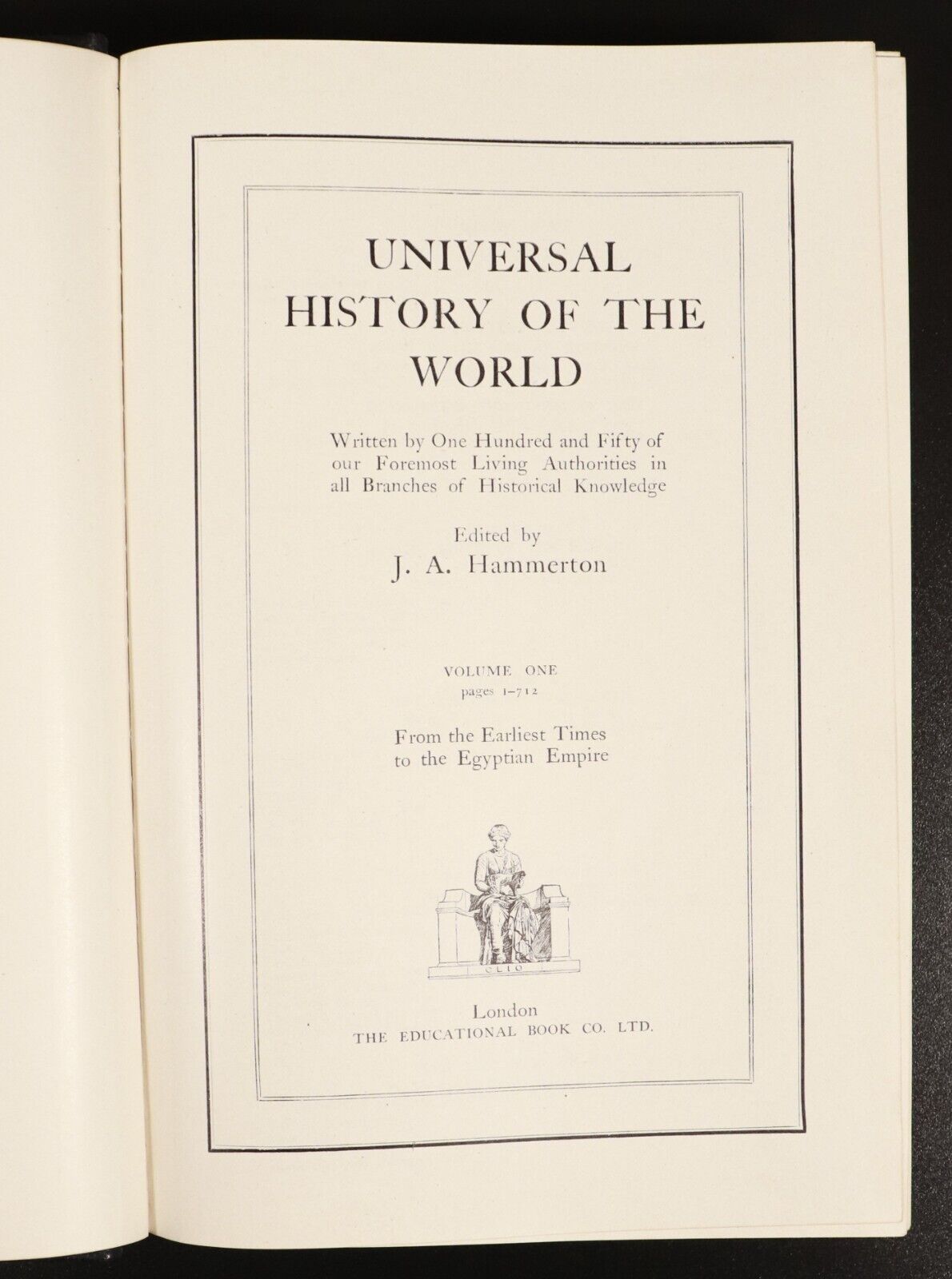 c1920 8vol Universal History Of The World Antique Reference Book Set Hammerton