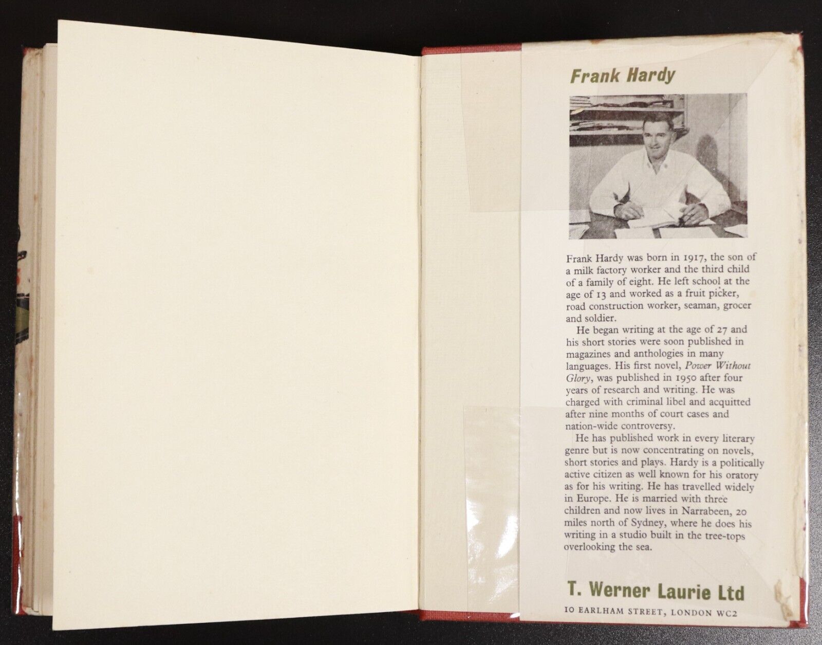 1958 The Four-Legged Lottery by Frank Hardy Australian Fiction Book w/DJ