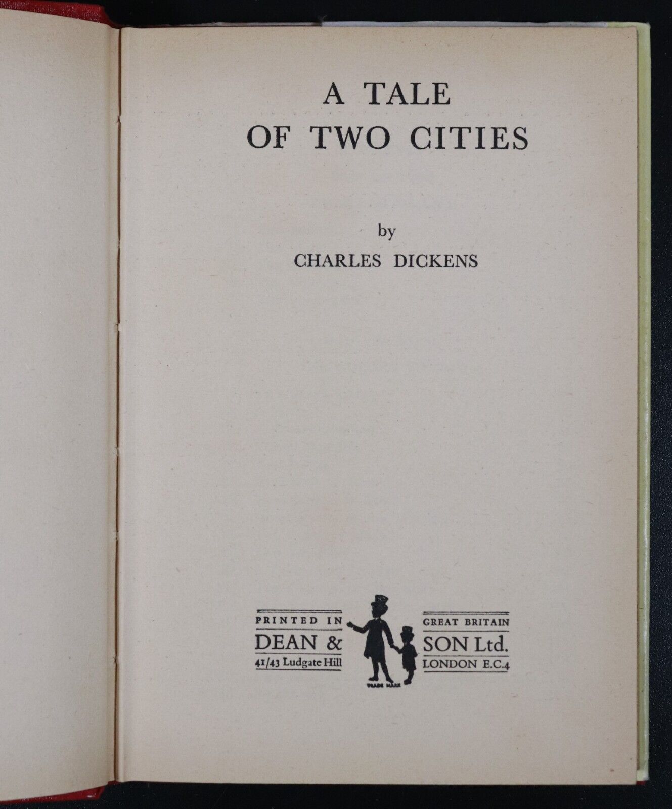 c1965 A Tale Of Two Cities by Charles Dickens Classic Fiction Book Dean & Son