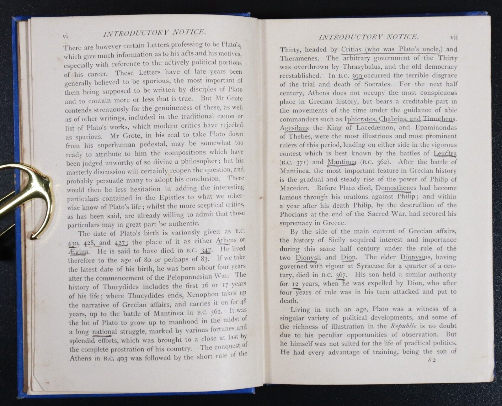 1921 The Republic Of Plato by Davies & Vaughan Antique Greek Philosophy Book