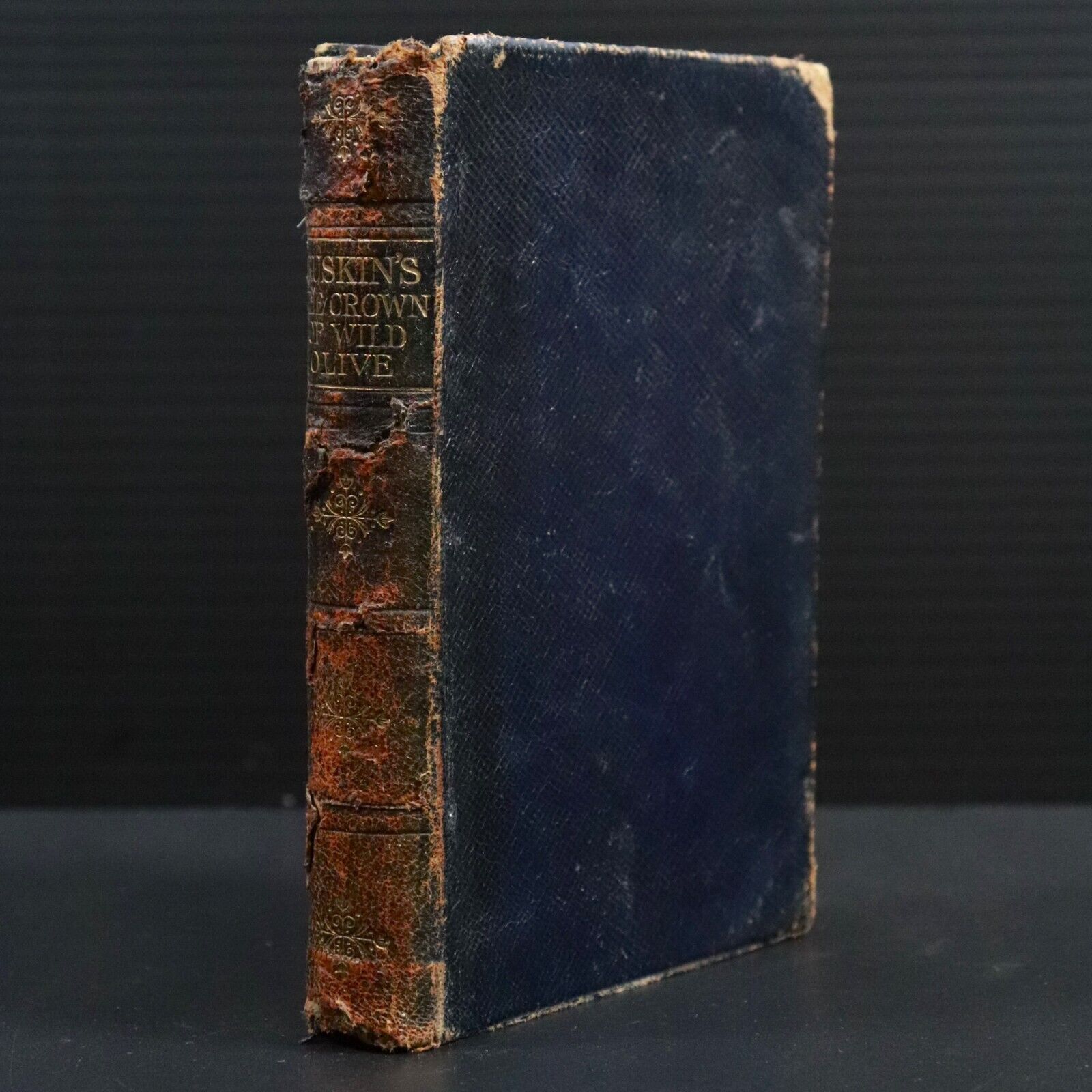 c1910 The Crown Of Wild Olive by John Ruskin Antique Book Of Three Lectures