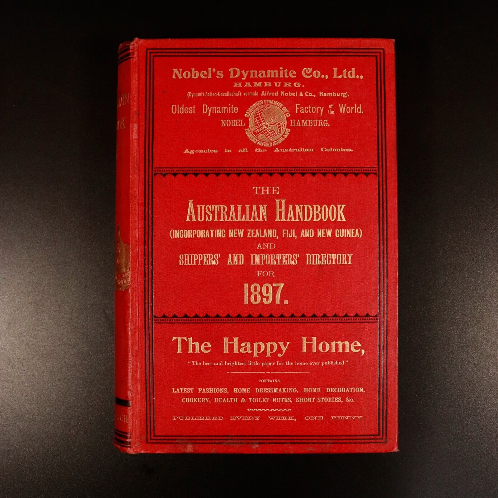 1897 Australian Handbook Directory Business Guide Antiquarian Reference Book