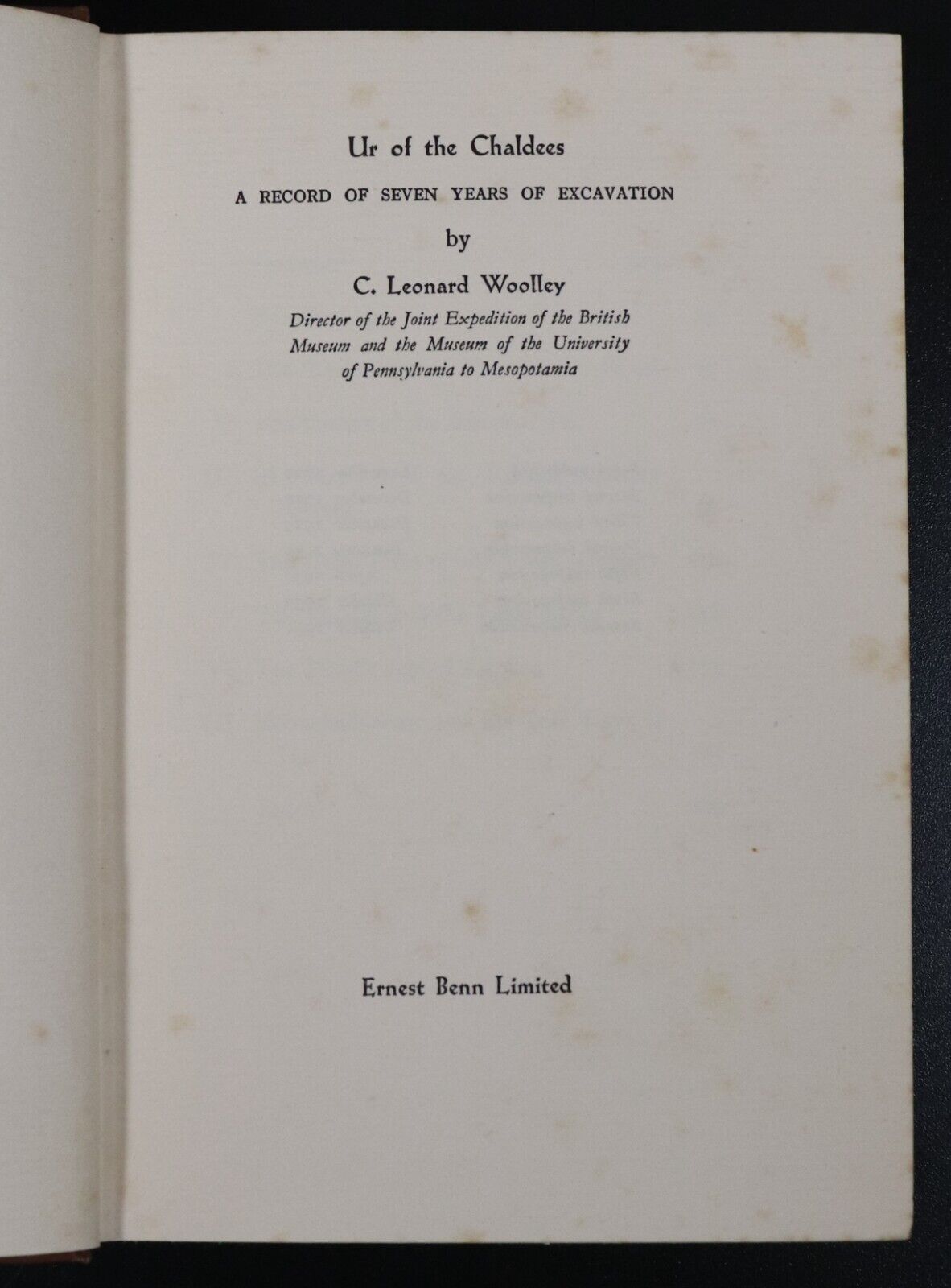 1931 Ur Of The Chaldees Seven Years Of Excavation Antique Archaeology Book - 0