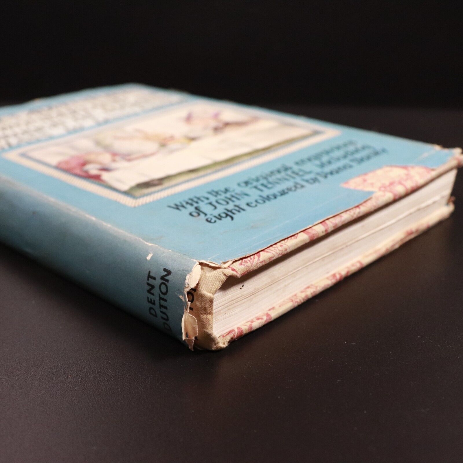 1954 Alice's Adventures In Wonderland L. Carroll Antique Fiction Book J. Tenniel