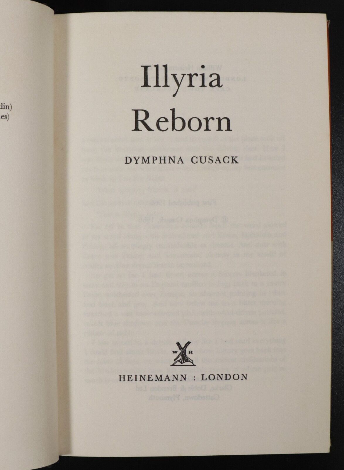 1966 Illyria Reborn by Dymphna Cusack Australian Travel Writer To Albania Book