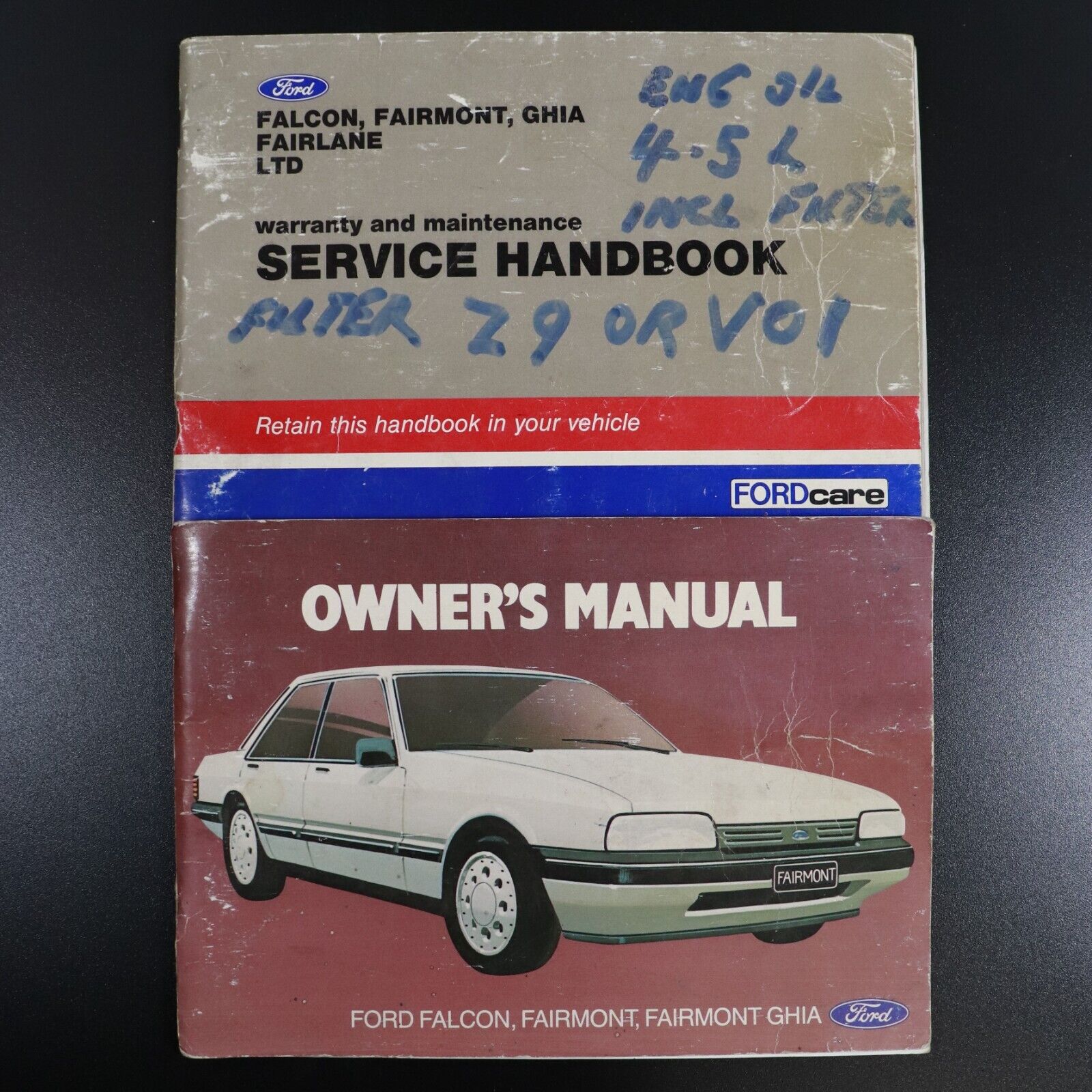 1985 Ford Falcon Fairmont XF Owners Manual & Service Books Automotive Book