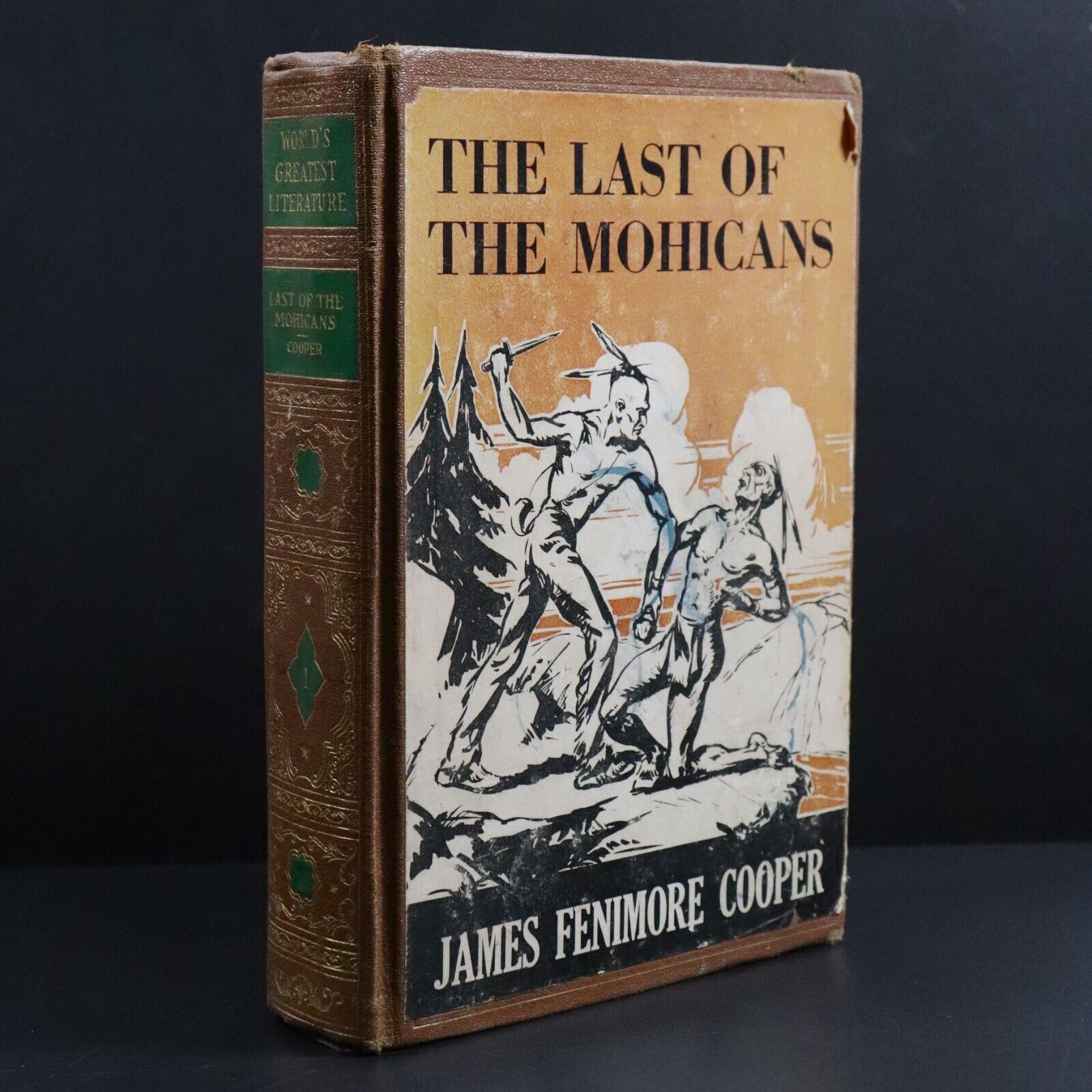 c1936 The Last Of The Mohicans by J.F. Cooper Antique American Fiction Book