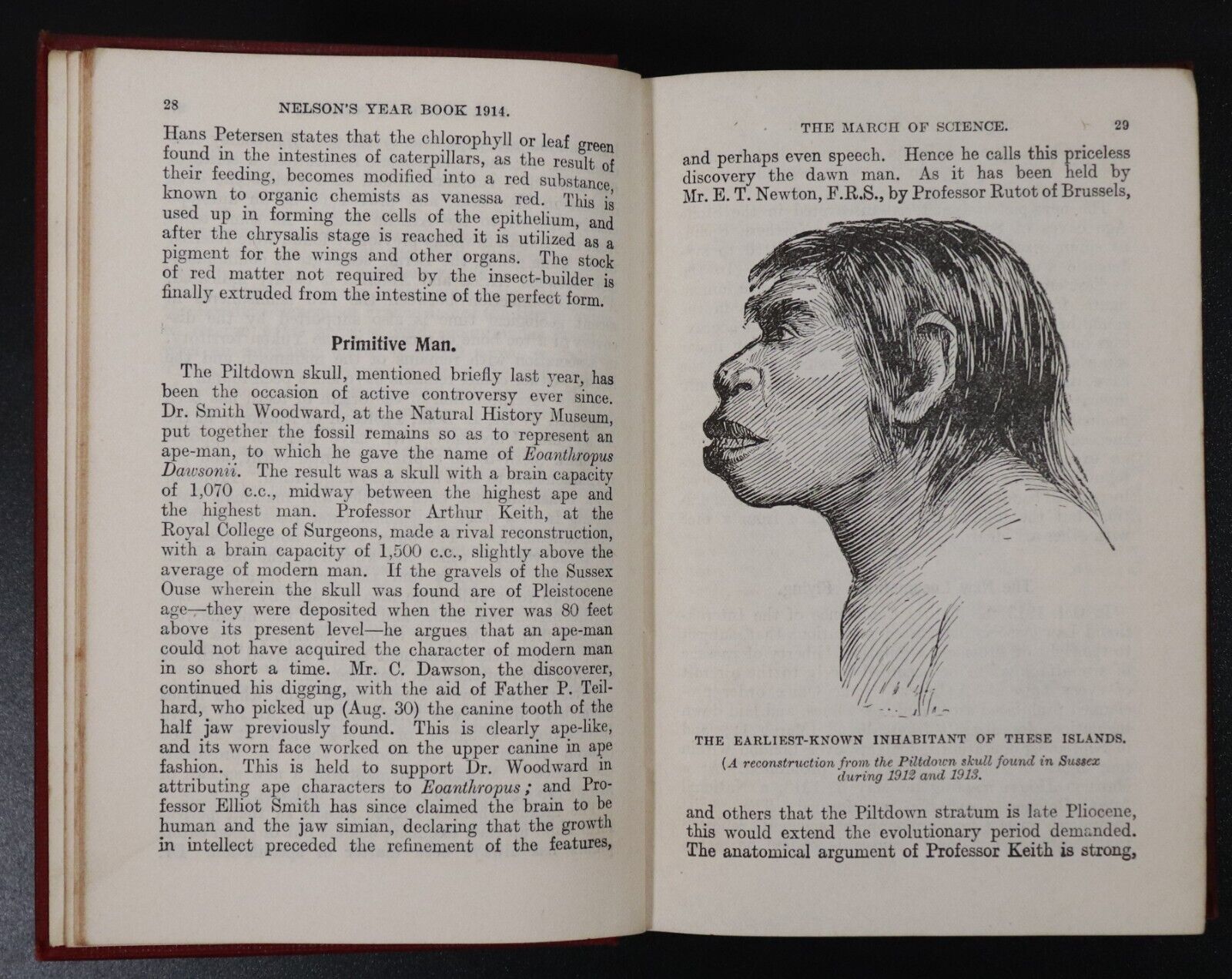 1914Thomas Nelson's Year Book for 1913-14 Antique British History Book Map