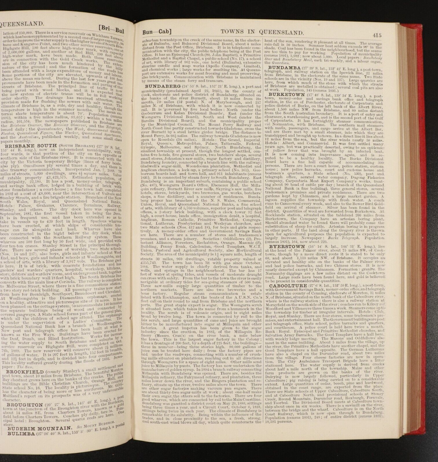 1897 Australian Handbook Directory Business Guide Antiquarian Reference Book