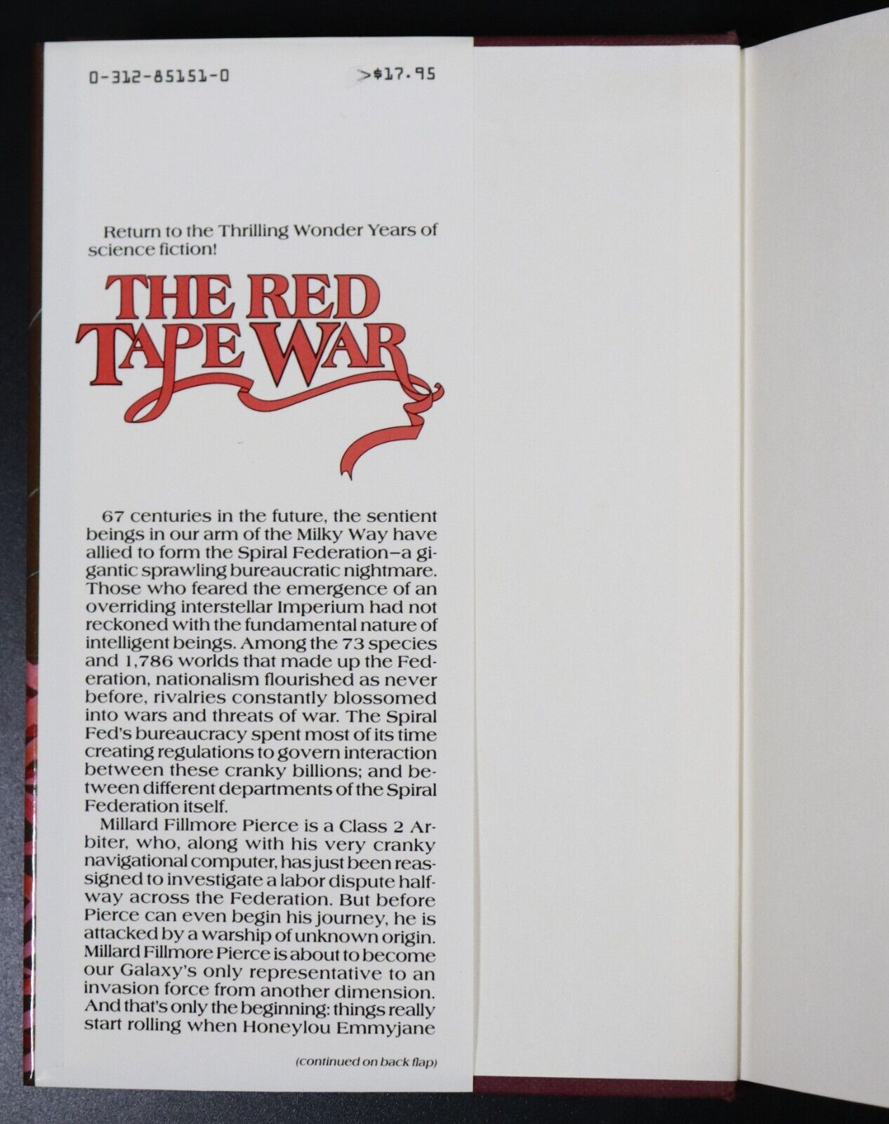 1991 The Red Tape War by JL Chalker Science Fiction Book 1st Edition Resnick