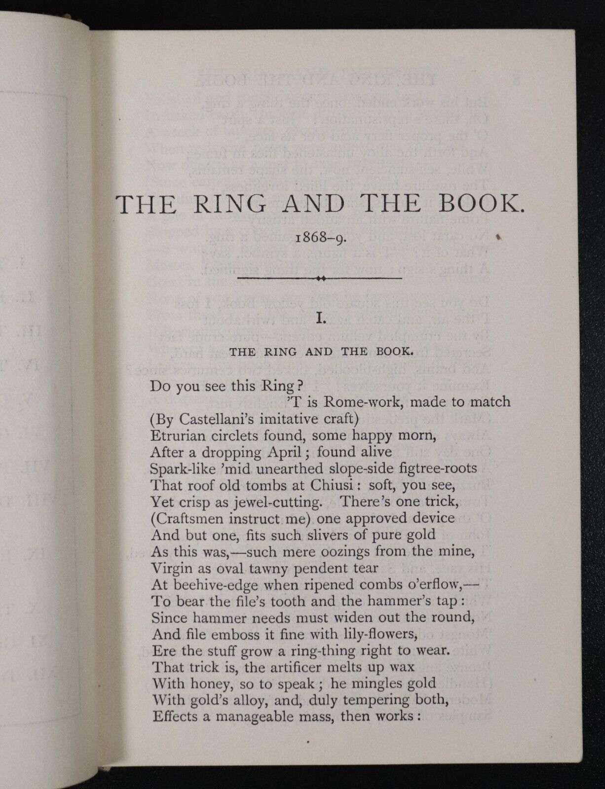 c1900 The Ring & The Book by Robert Browning Antique Literature Book