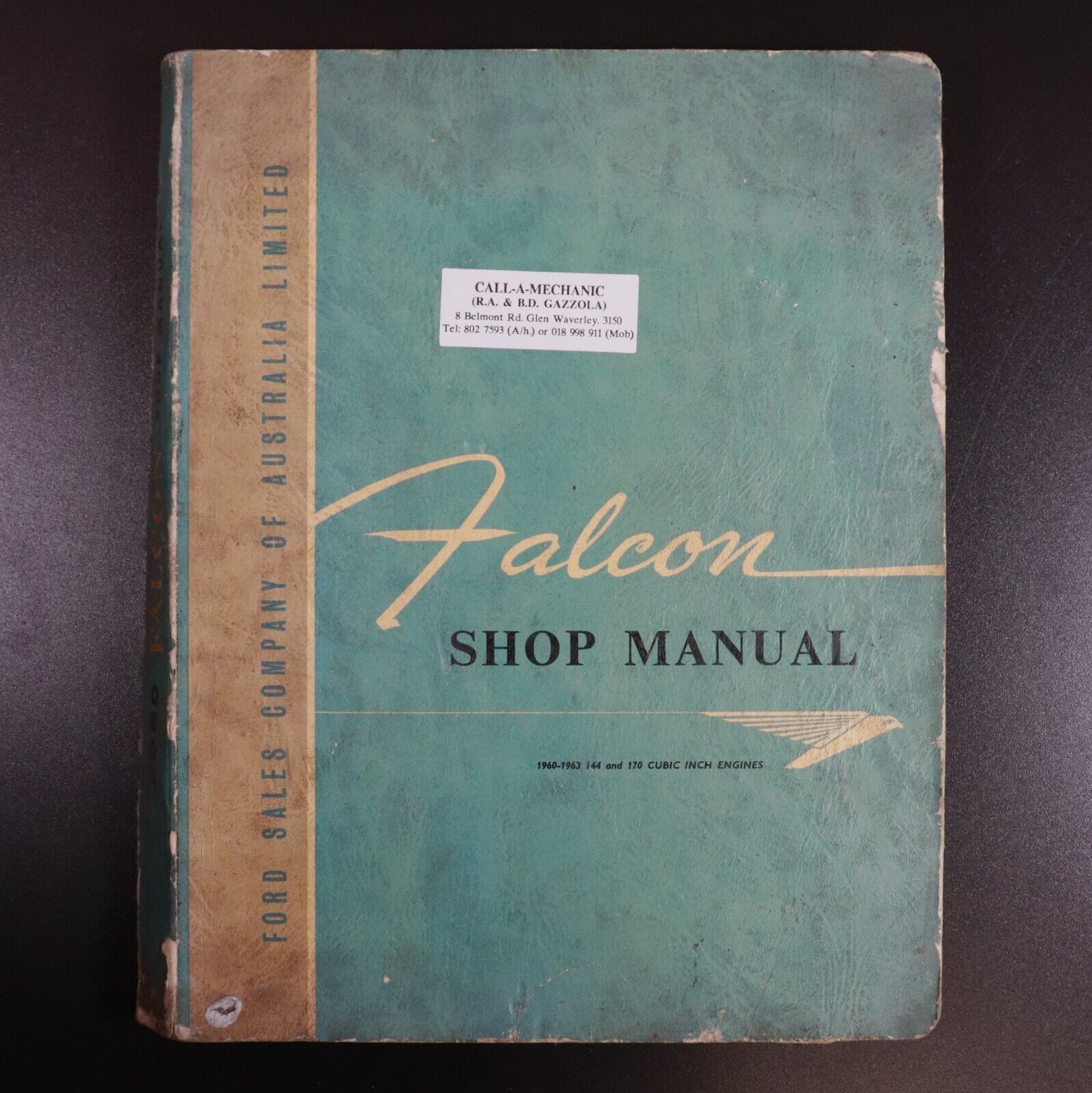 c1965 Ford Falcon Shop Manual Workshop Auto Reference Book 'XK' Falcon