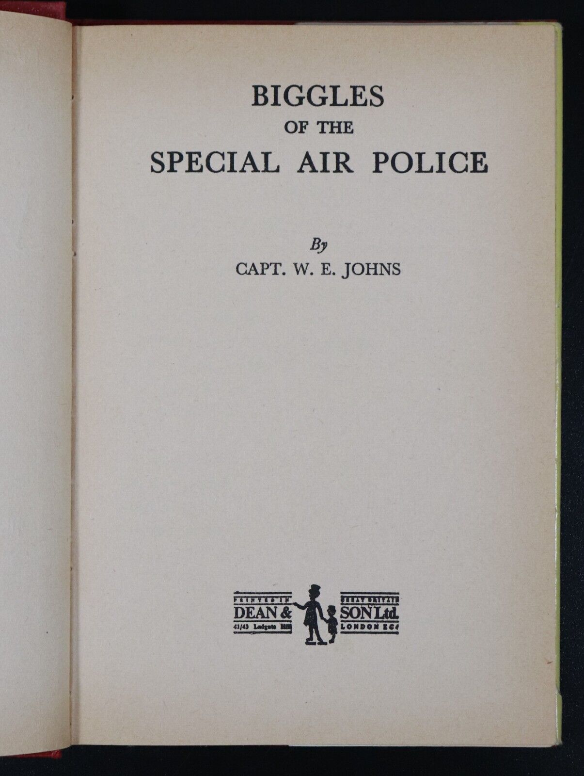 c1965 Biggles Of The Special Air Police Childrens Story Book Dean & Son