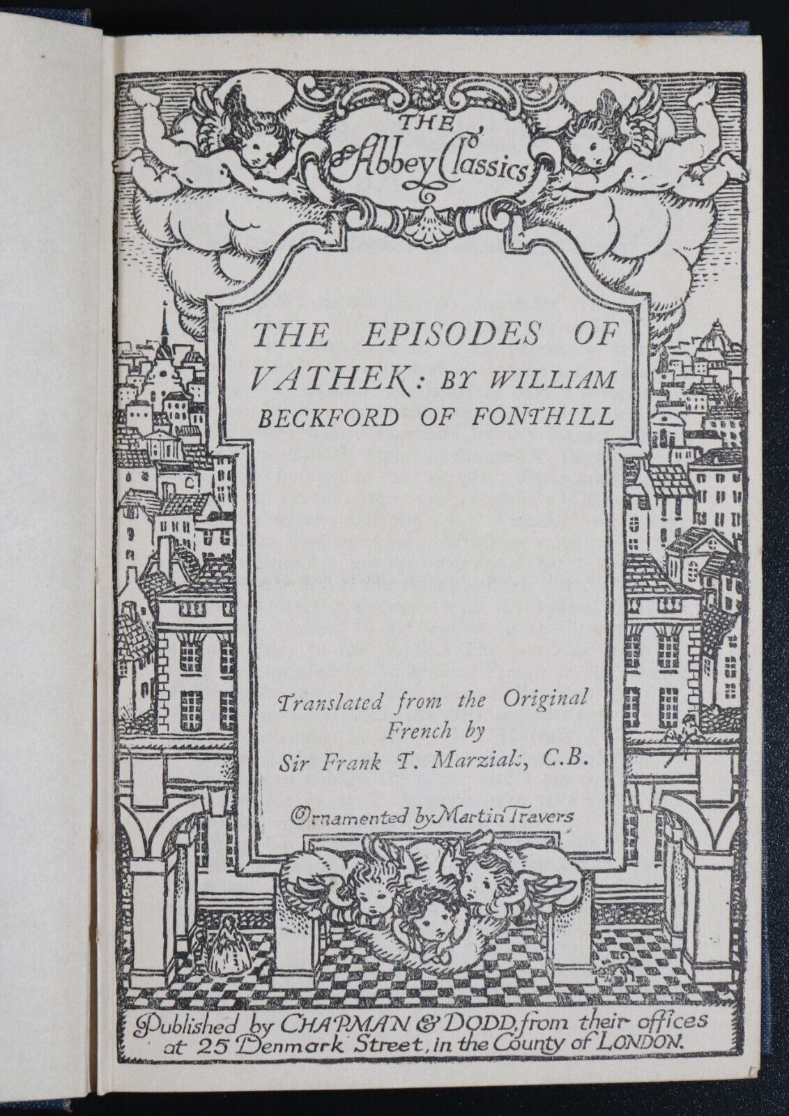 c1922 The Episodes Of Vathek by William Beckford Antique British Fiction Book - 0