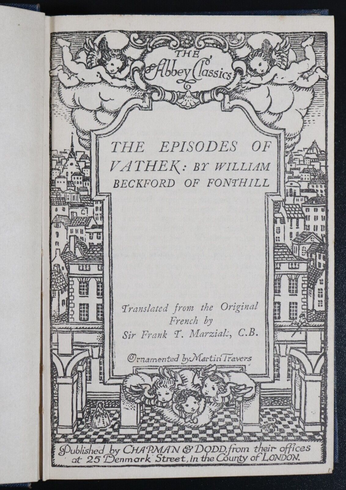 c1922 The Episodes Of Vathek by William Beckford Antique British Fiction Book