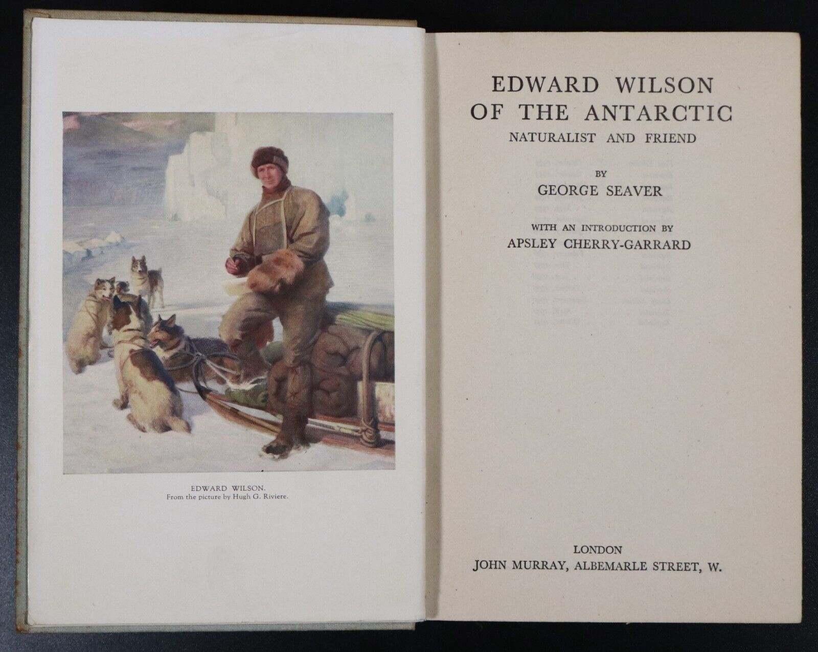 1941 Edward Wilson Of The Antarctic George Seaver Illustrated Exploration Book