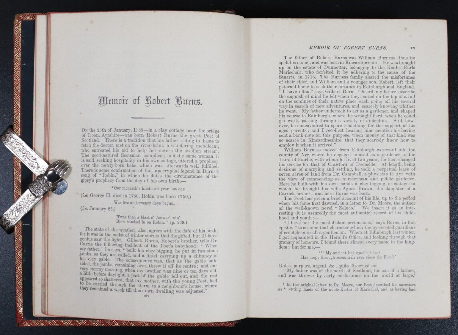 1889 The Poetical Works Of Robert Burns Antique Scottish Literature Book