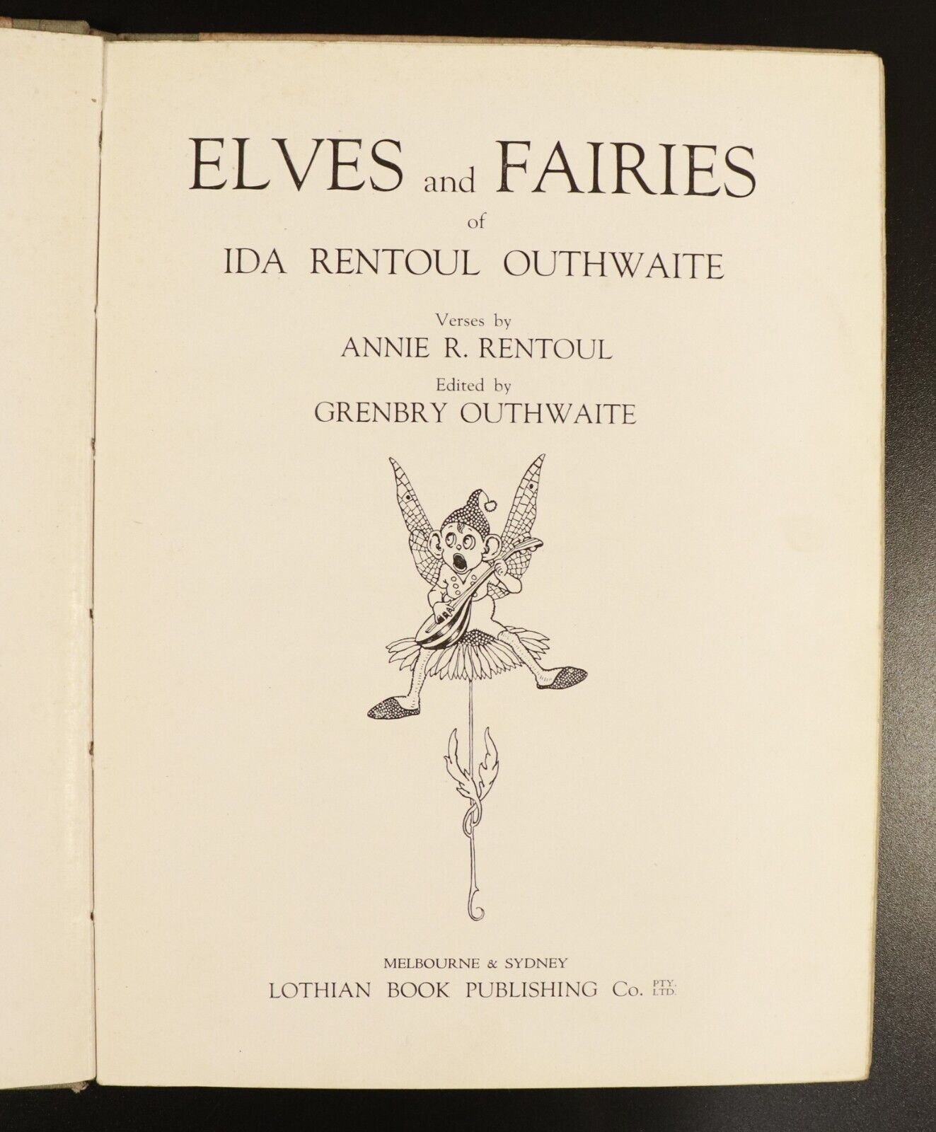 1919 Elves & Fairies Of Ida Rentoul Outhwaite Antique Australian Childrens Book