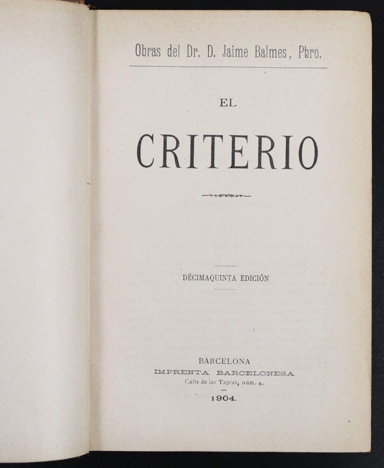 1901 5vol In 1 Curso De Filosofia Elemental Dr J Balmes Antique Philosophy Books