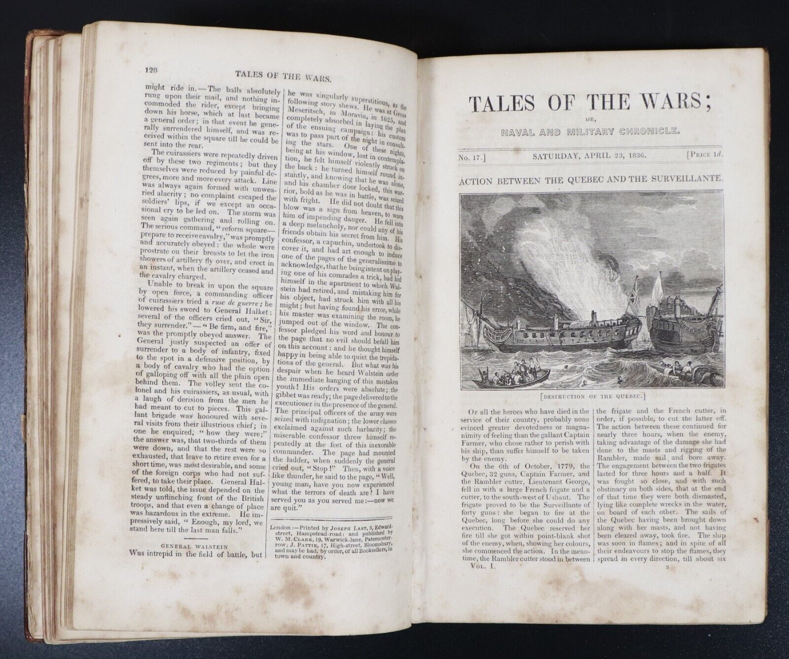 1836 4vol Tales Of The Wars Naval Military Antiquarian British History Book Set