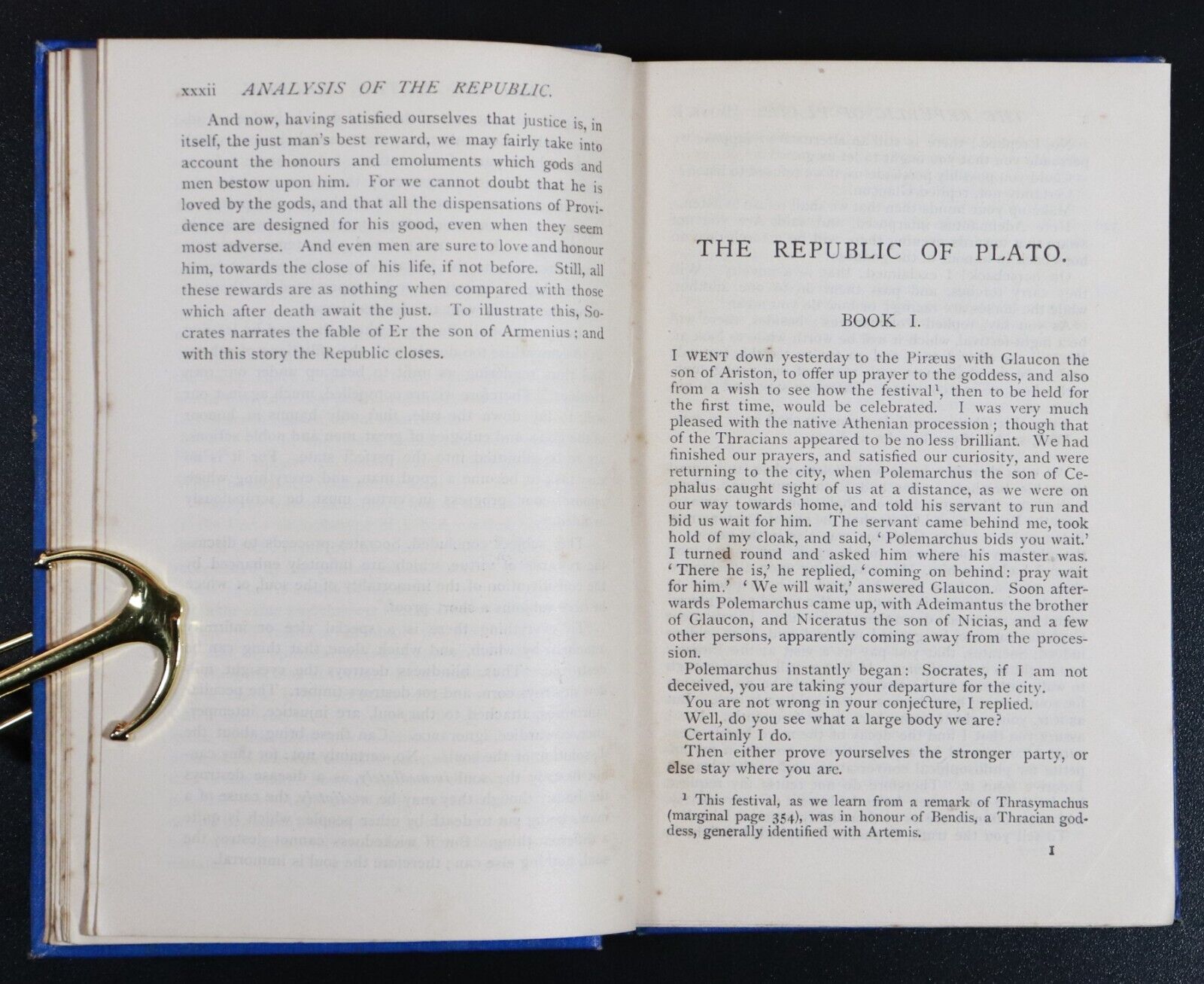 1921 The Republic Of Plato by Davies & Vaughan Antique Greek Philosophy Book