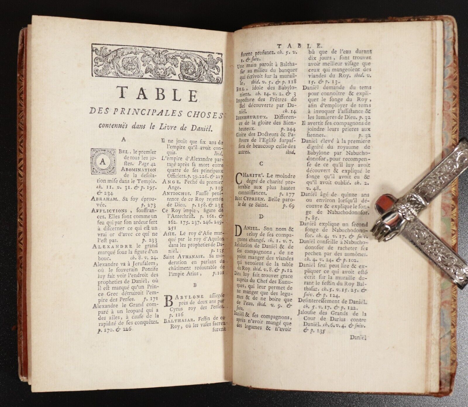 1719 Daniel Traduit En Francois Antiquarian French Theology Book Maistre De Sacy