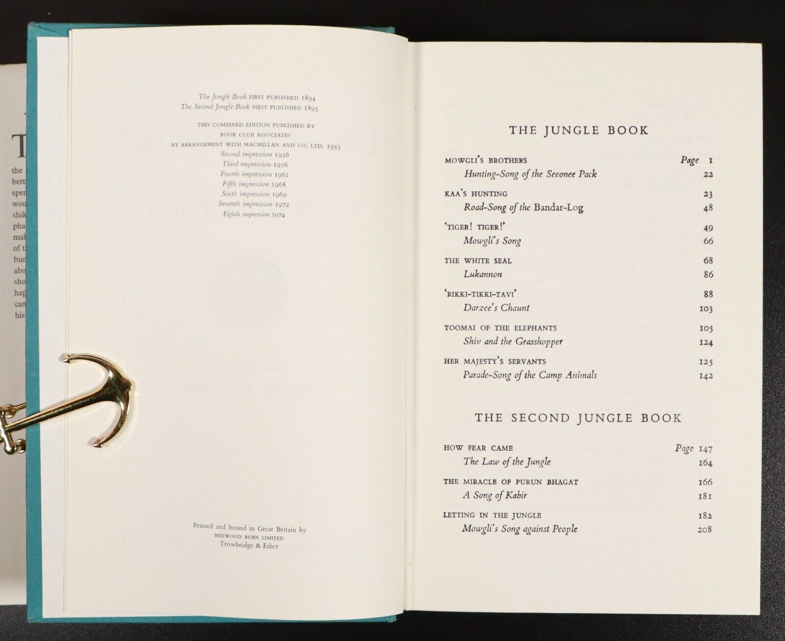 1974 The Jungle Books by Rudyard Kipling Children's Book - Stuart Tresilian
