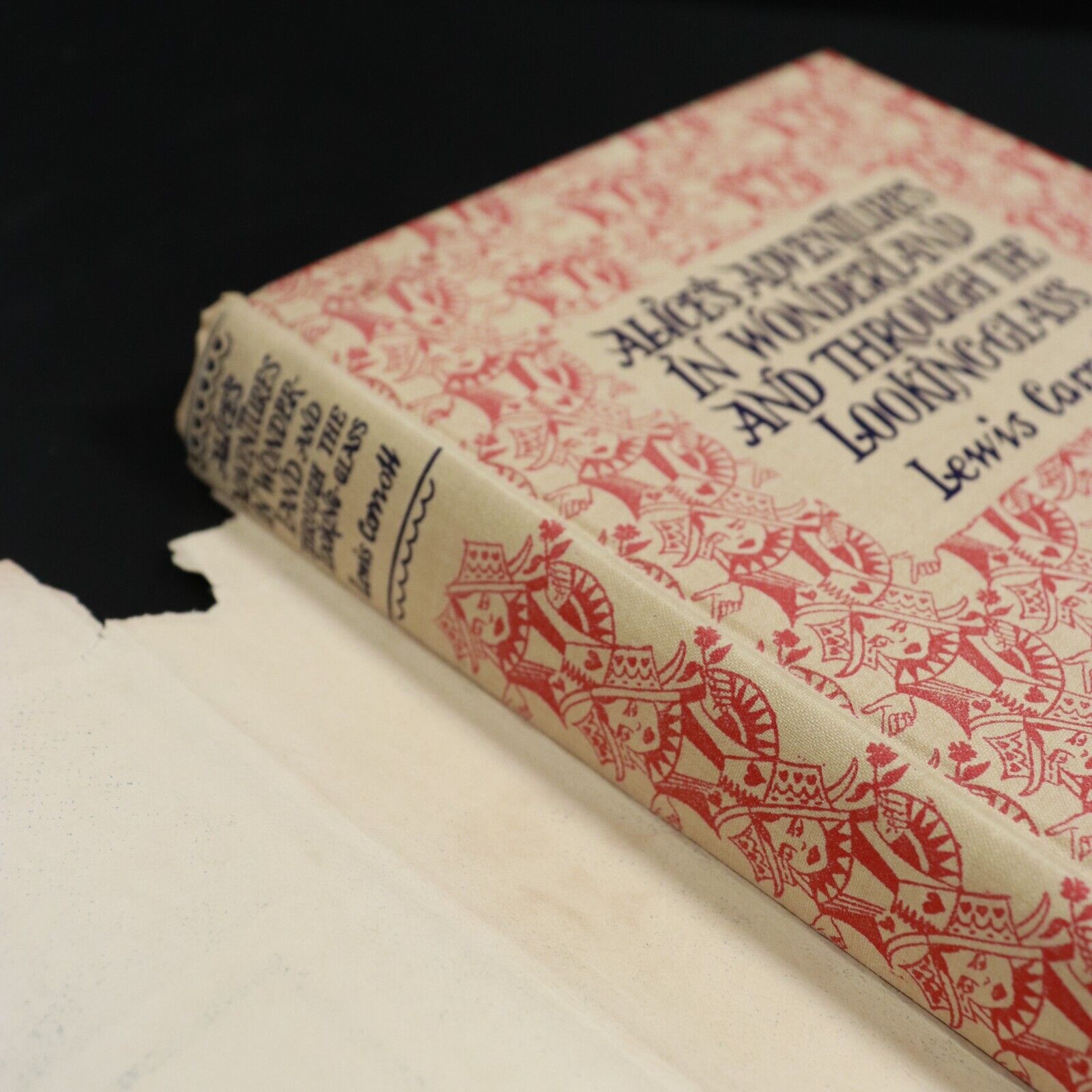 1954 Alice's Adventures In Wonderland L. Carroll Antique Fiction Book J. Tenniel