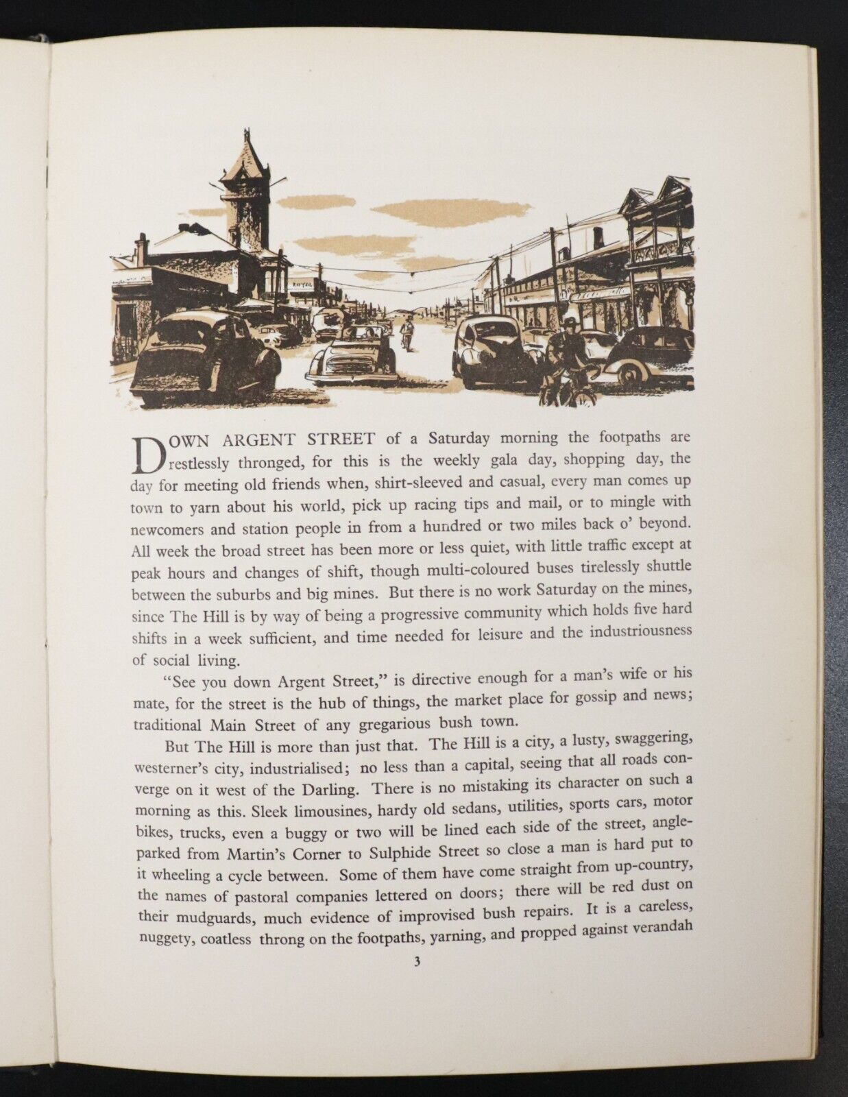 1948 Down Argent Street Story Of Broken Hill Antique Australian History Book BHP