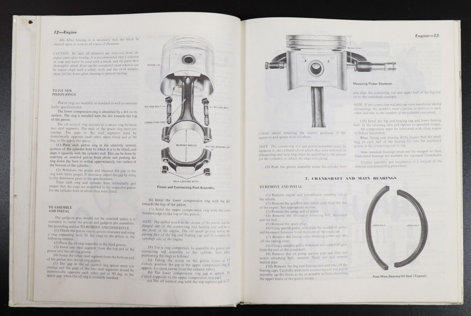 1982 Gregory's No. 58 Holden Torana LH-LX Series 6cyl Car Repair Manual Book