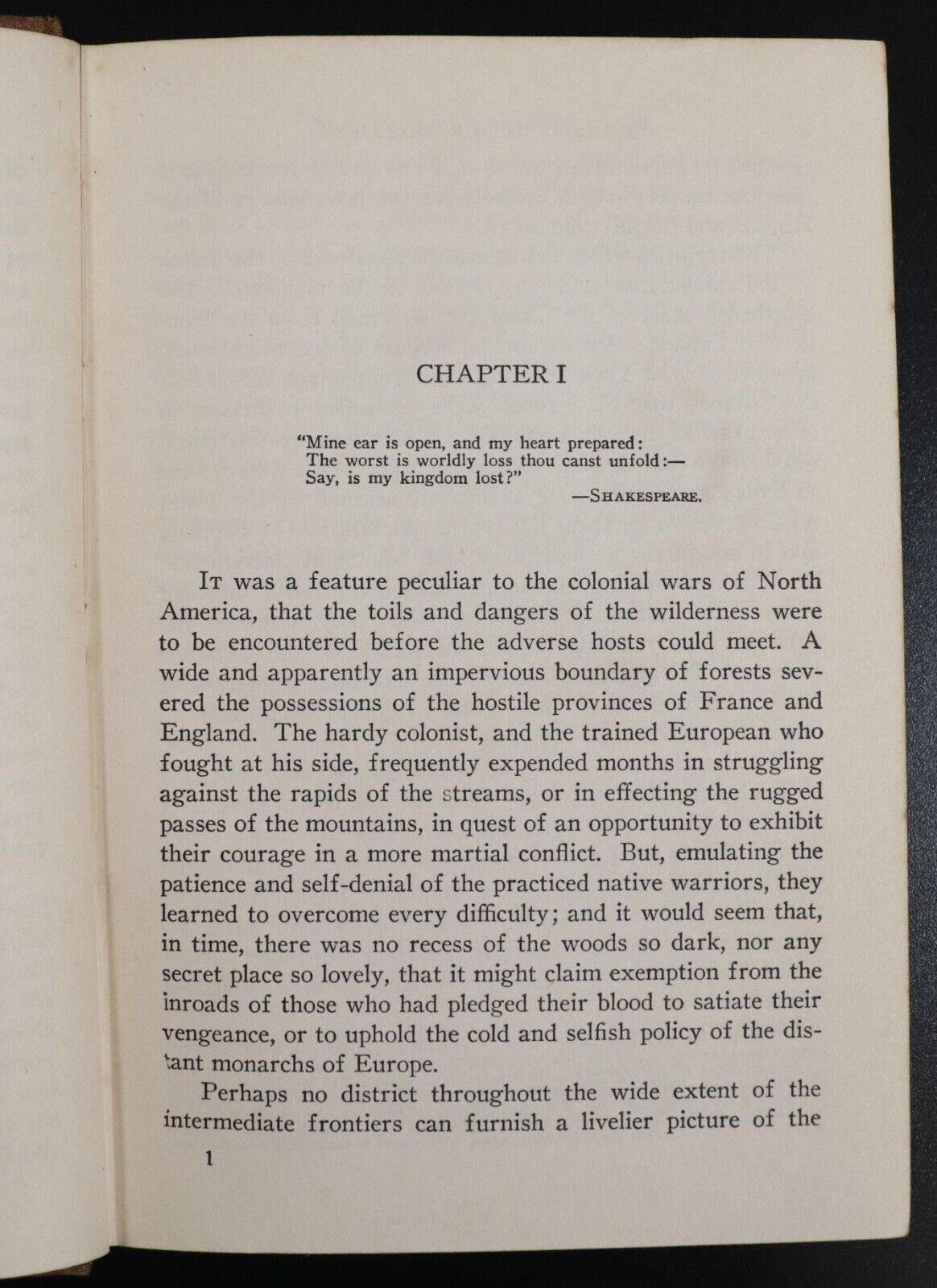 c1936 The Last Of The Mohicans by J.F. Cooper Antique American Fiction Book