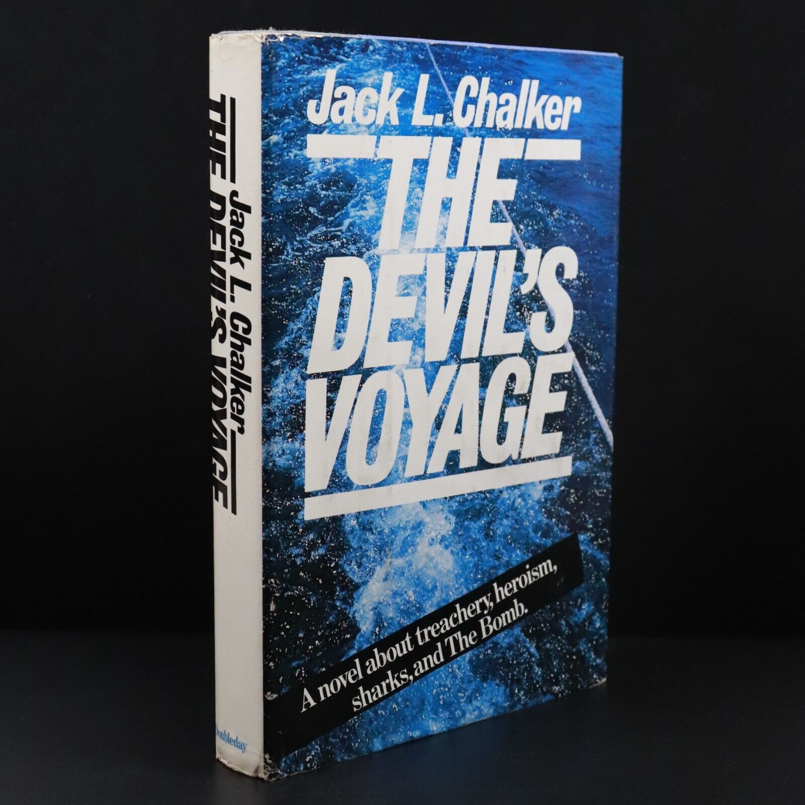 1981 The Devils Voyage by JL Chalker Vintage Military Fiction Book 1st Ed SIGNED
